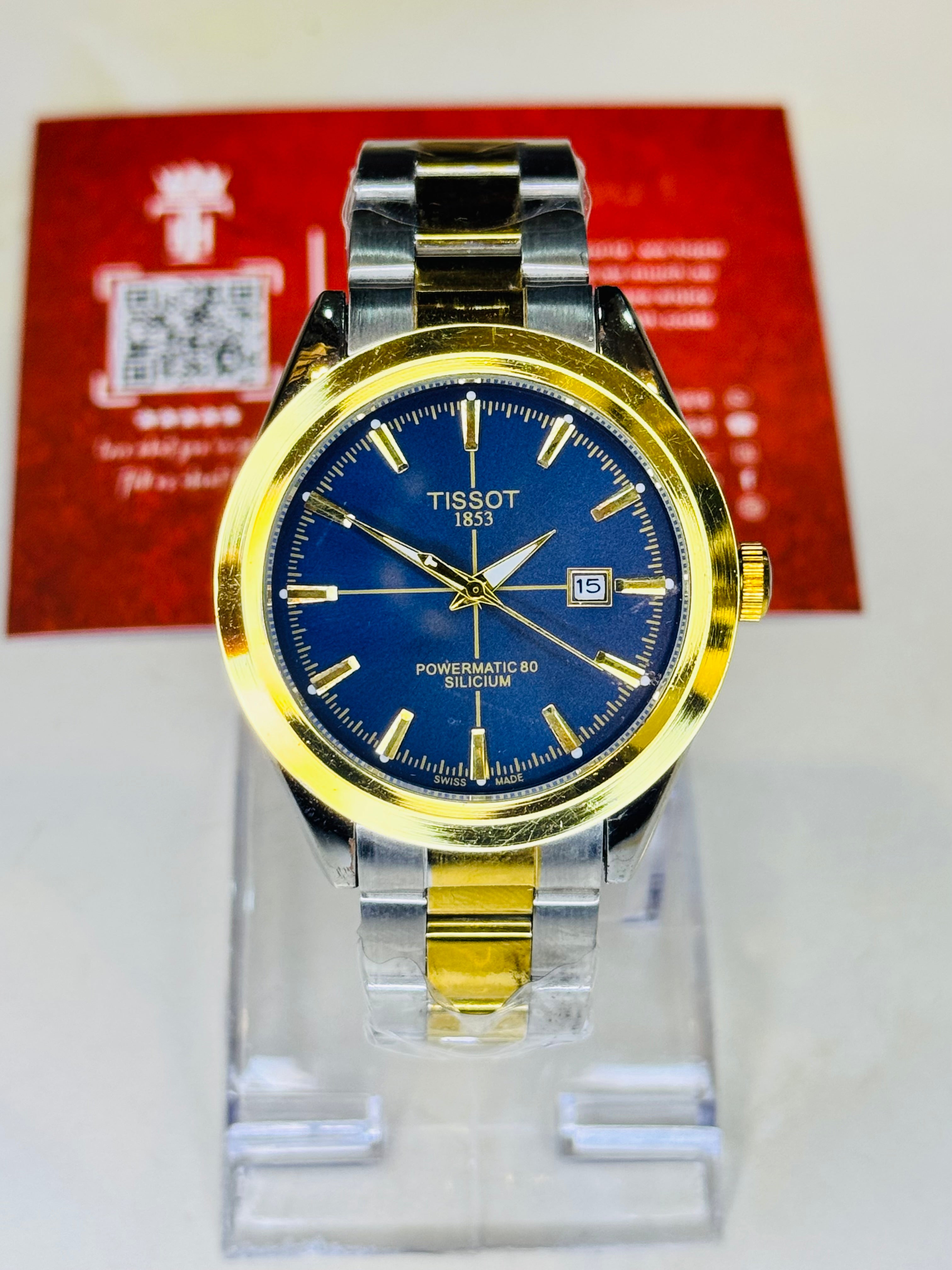 Silicium Two Tone Sapphire Powermatic Tissot Watch