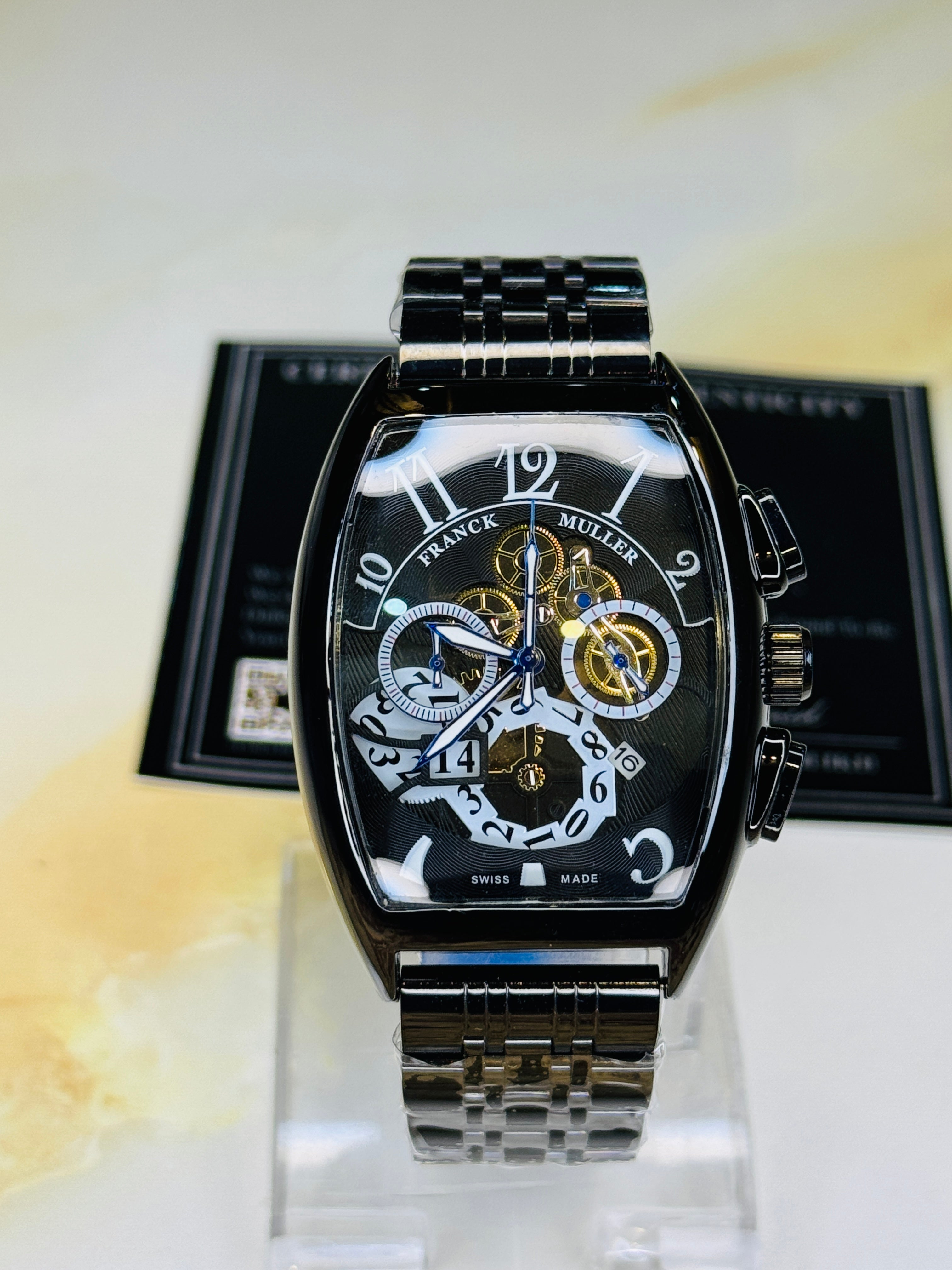 Chain Frank Muller All Black Chronograph Dial Watch