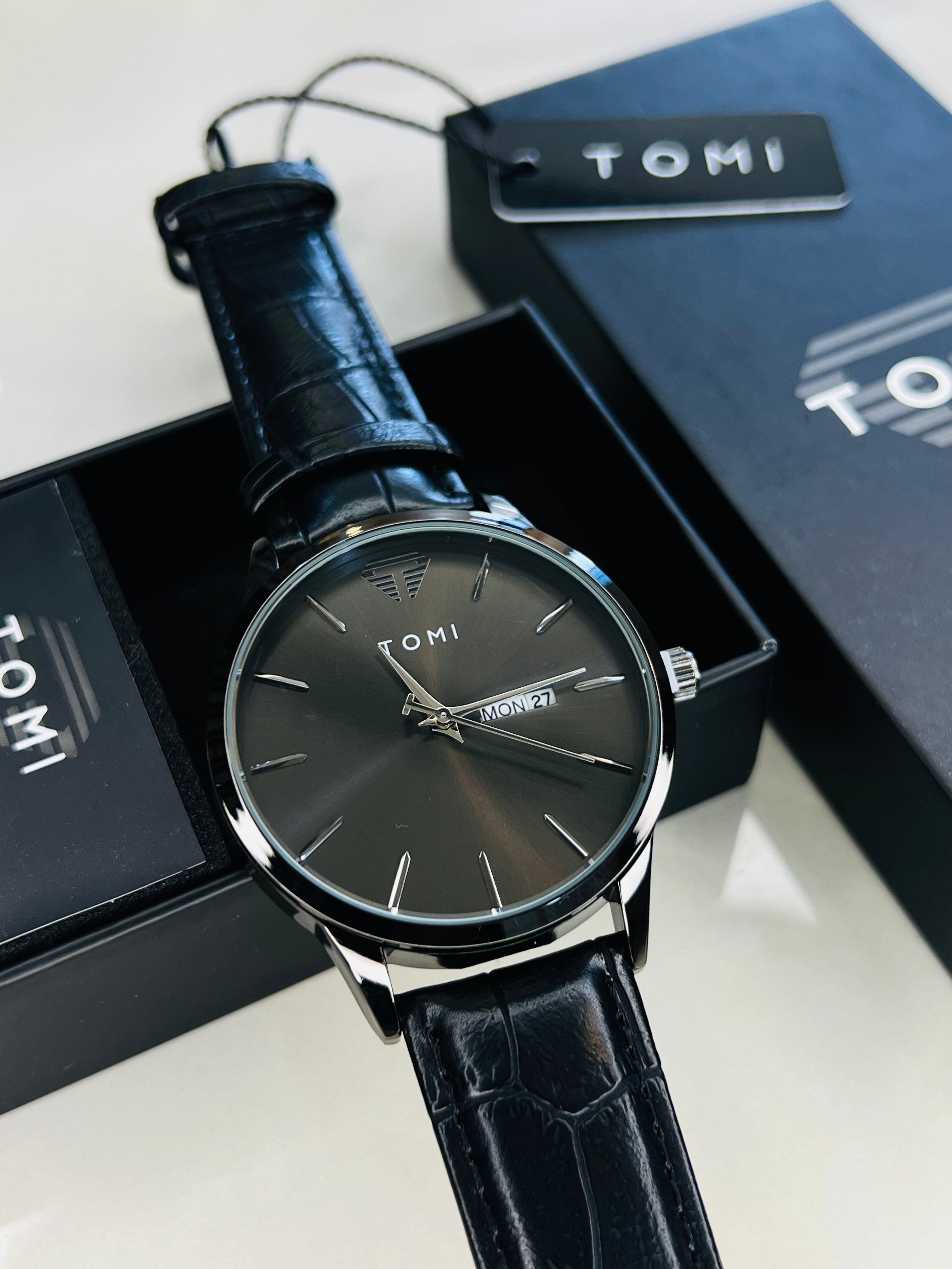 Tomi Day Date All Black Watch