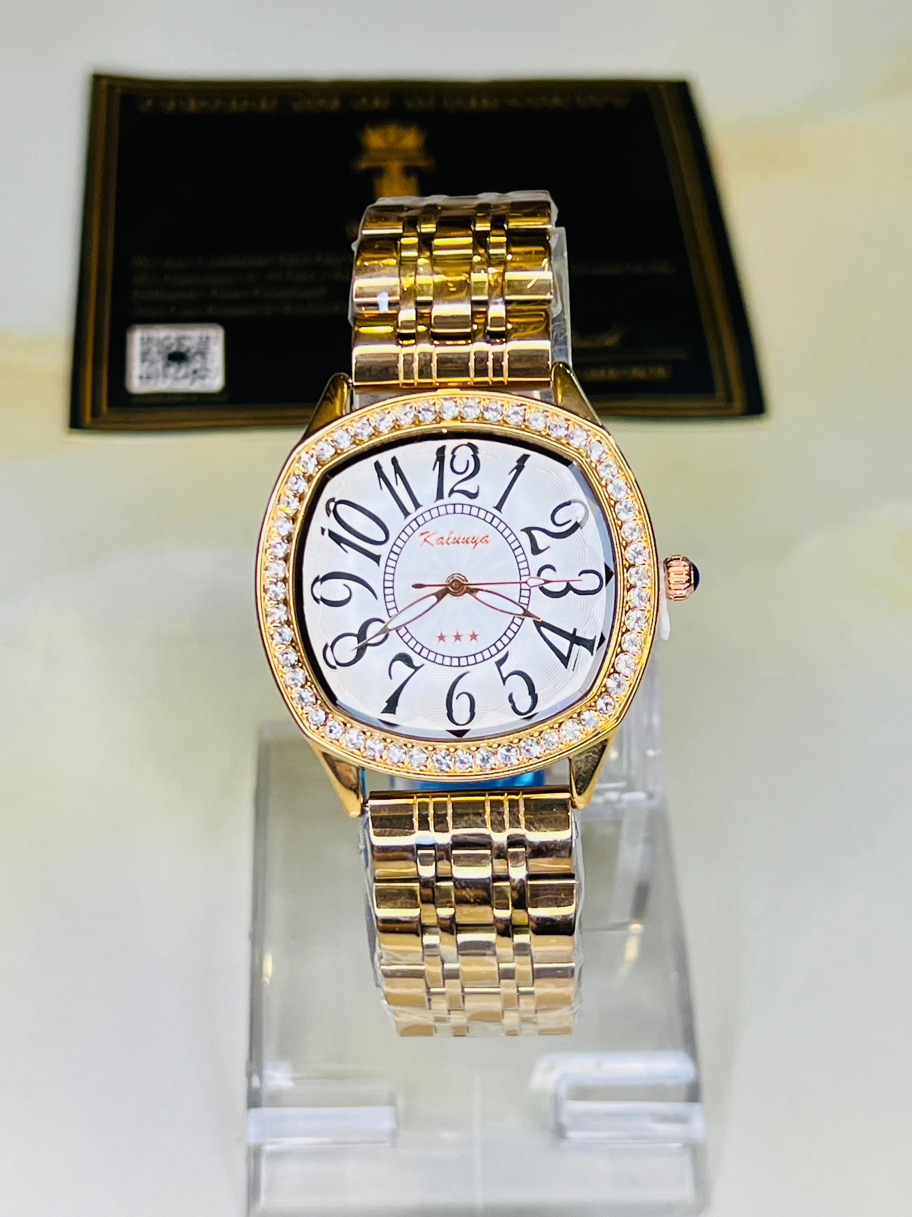 Rose Gold White Crazy Hours Kaluuya Watch For Her