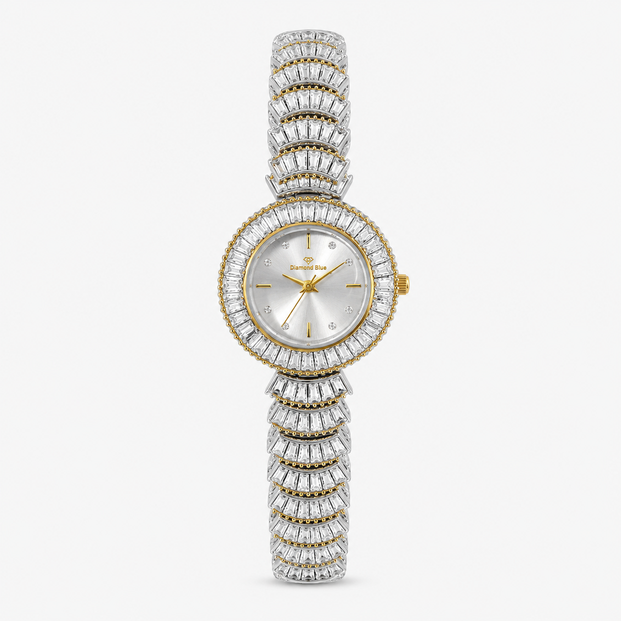 The Baguette Cascade – Art Deco Crystal Statement Watch