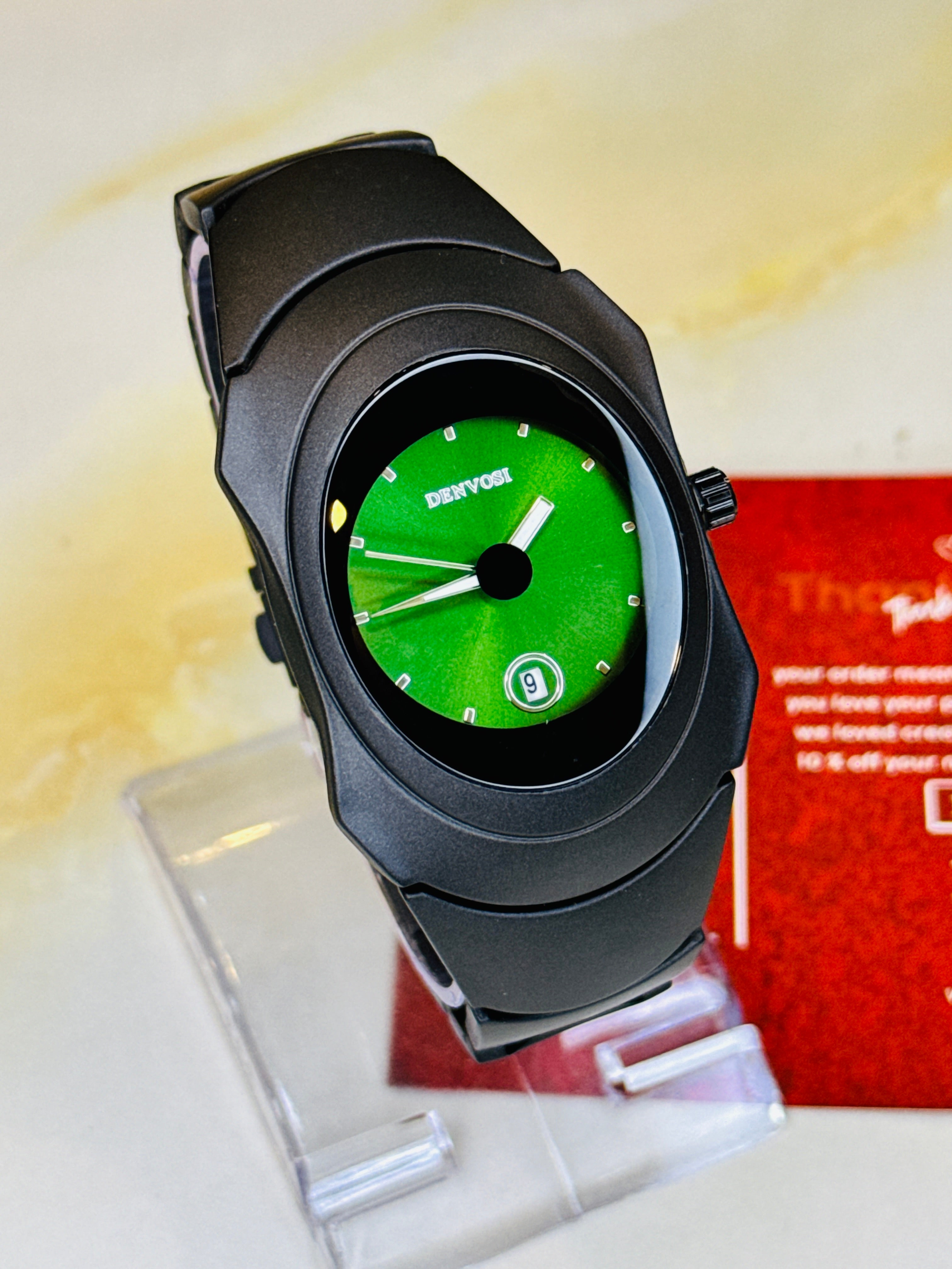 Black Emerald Matrix Watch