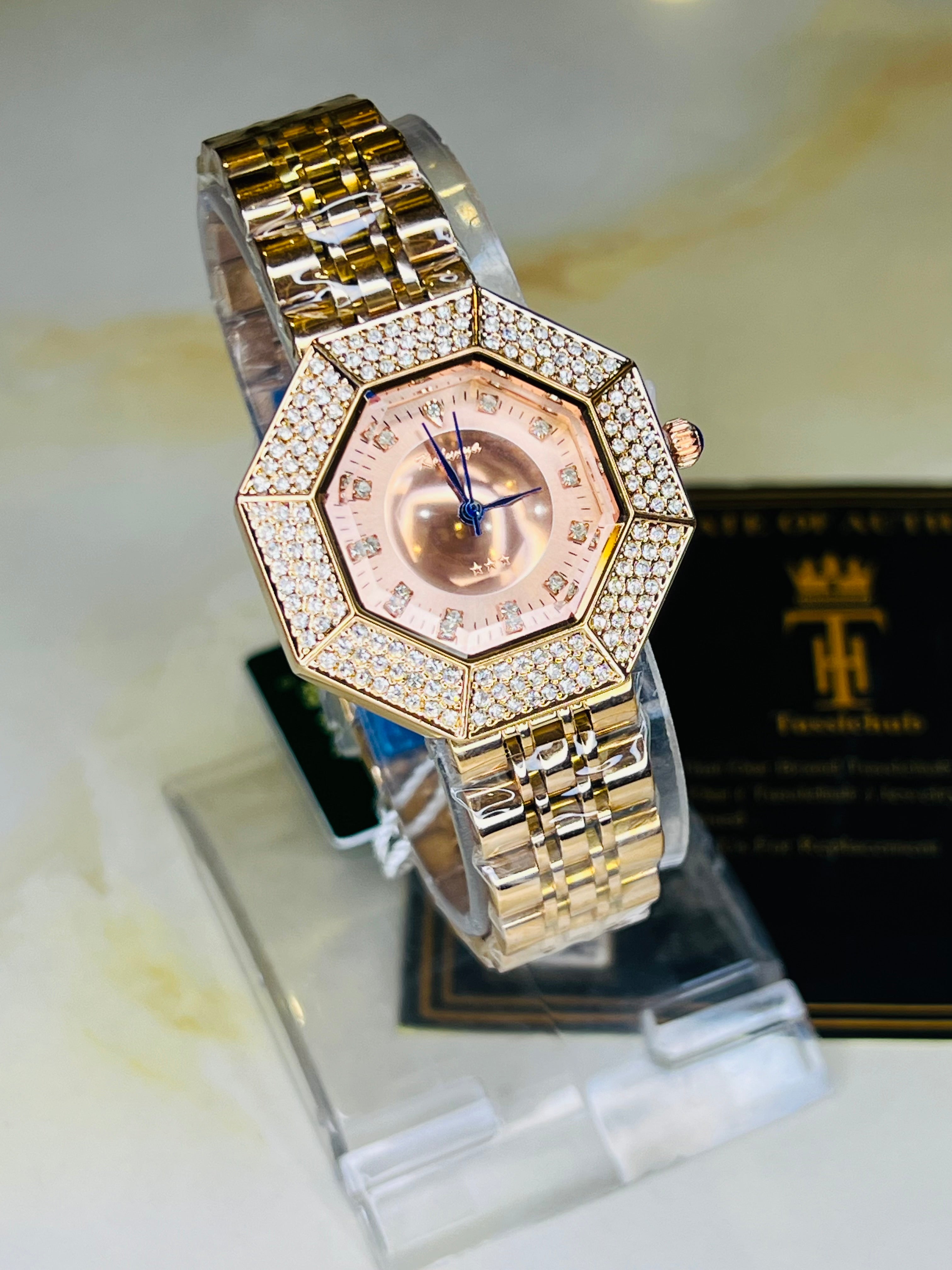 Rose Gold Octa Kaluuya Watch For Her