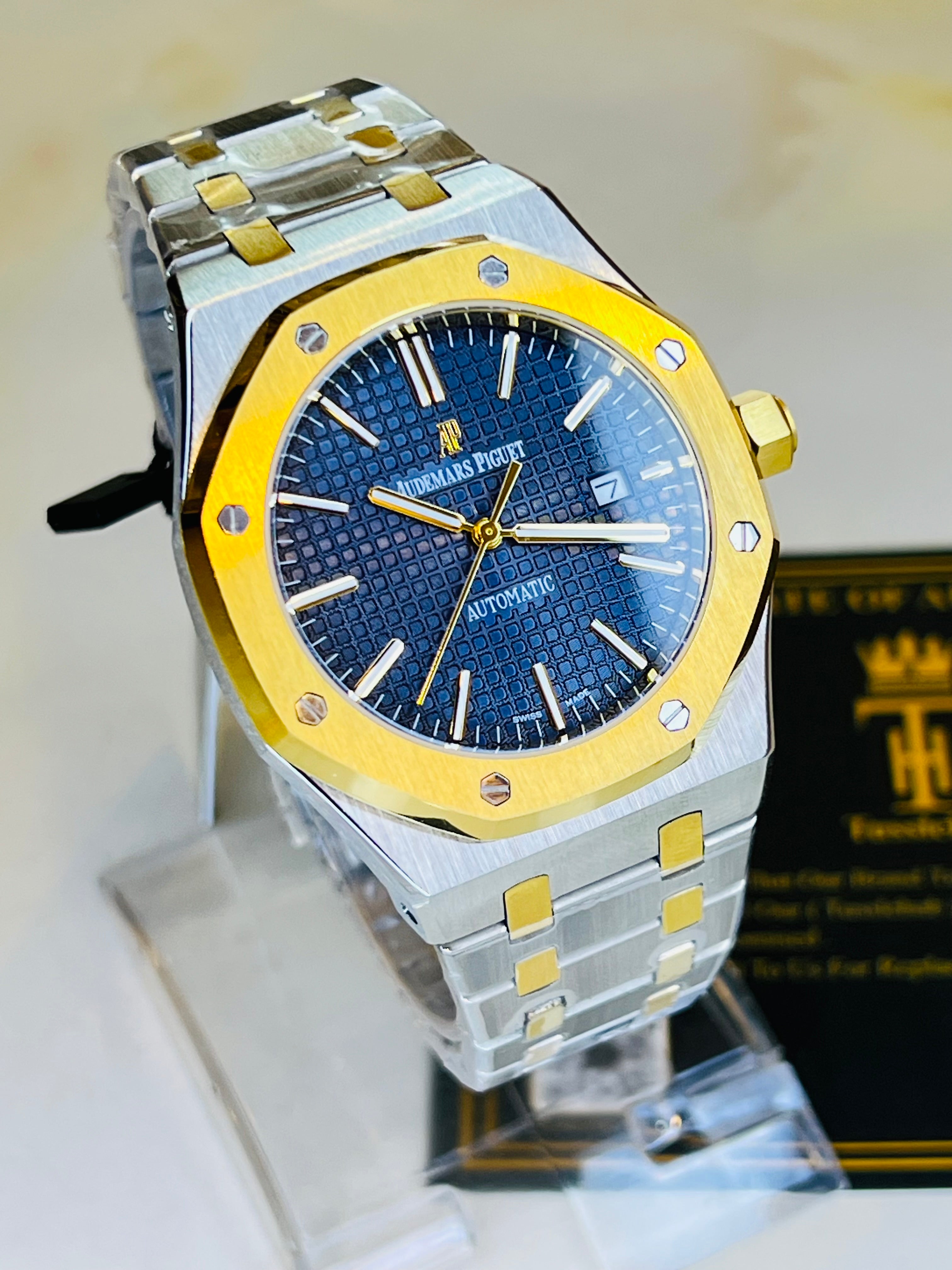 AP Two Tone Automatic Blue Dial Super Clone Watch