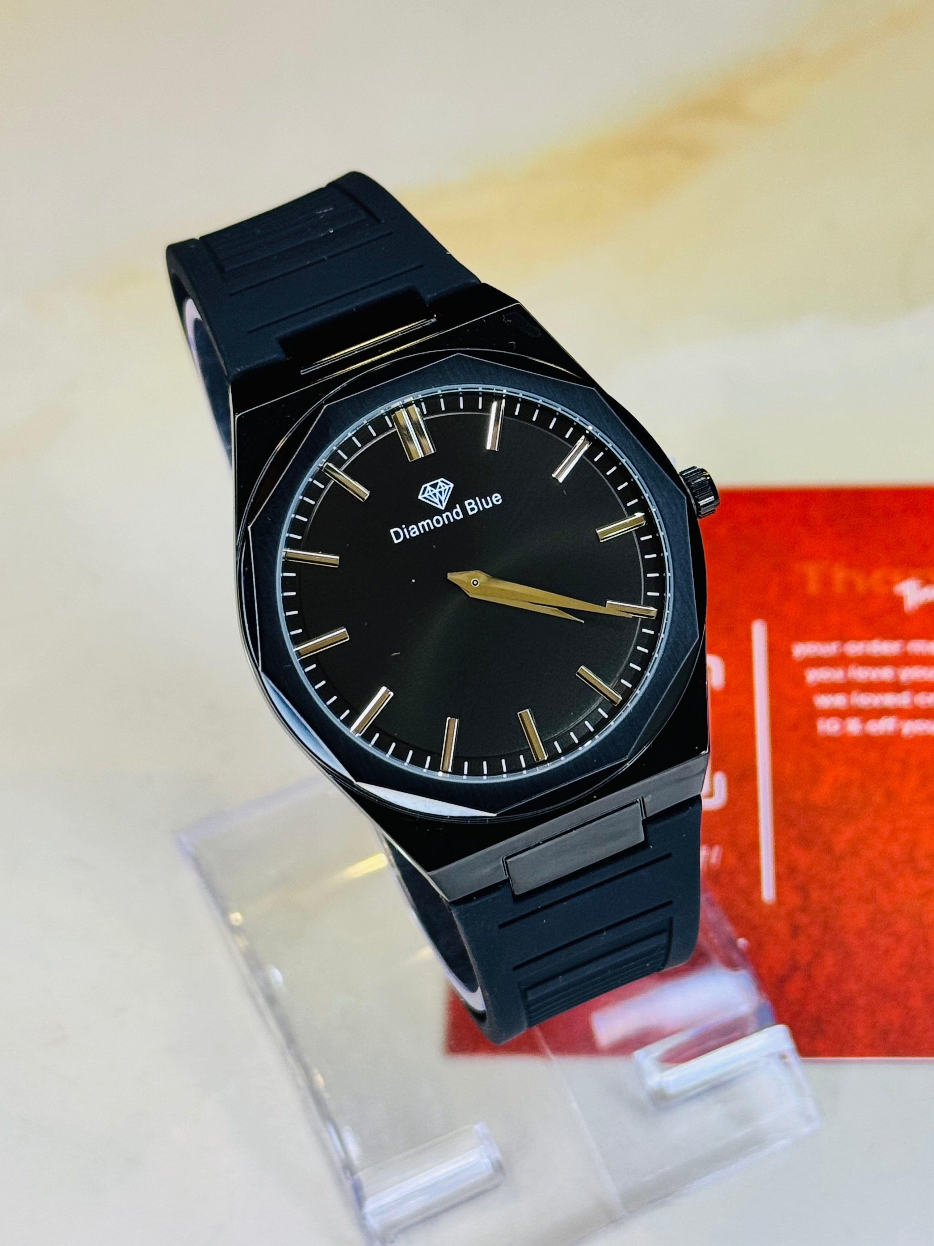 All Black Prx Magnet Strap Watch