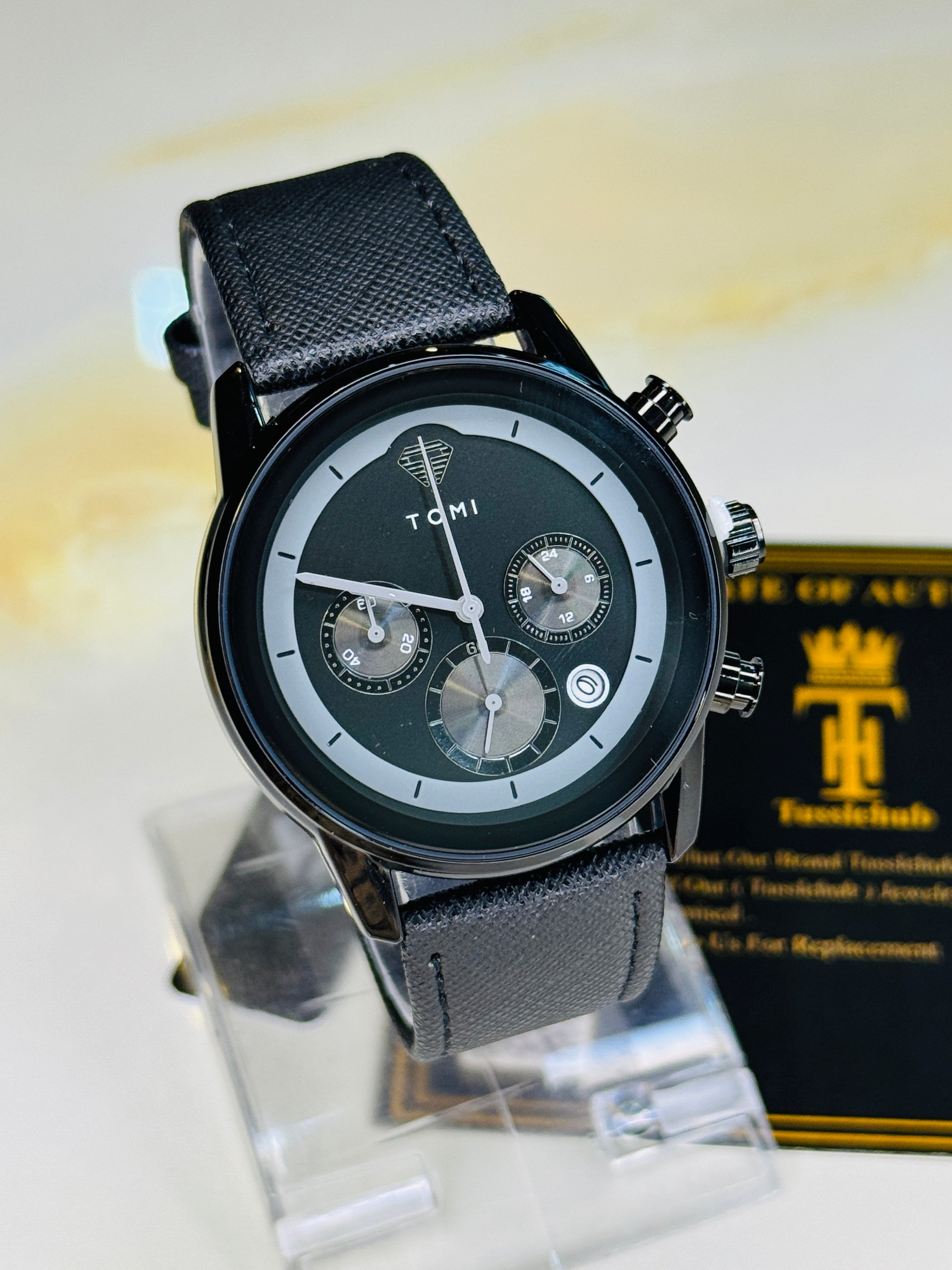 Tomi S6B All Black Gift Set Watch