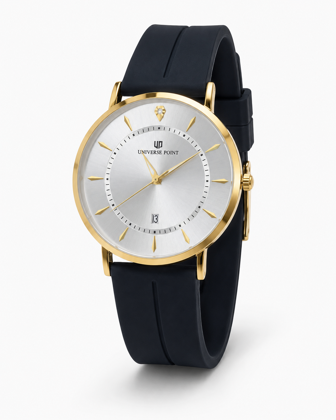 Black Gold White Slim Balloon Universe Point Watch