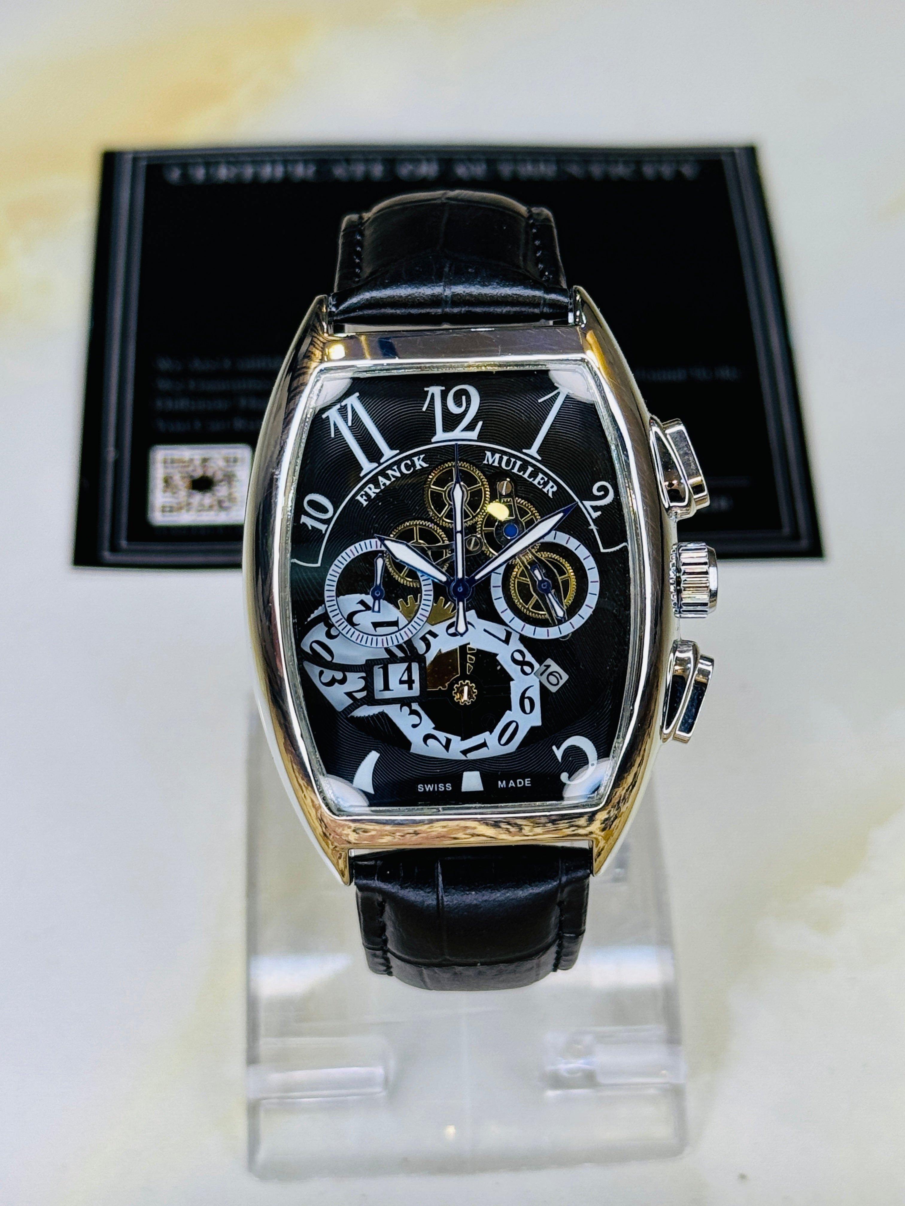 Frank Muller Black Silver Black Chronograph Dial Watch