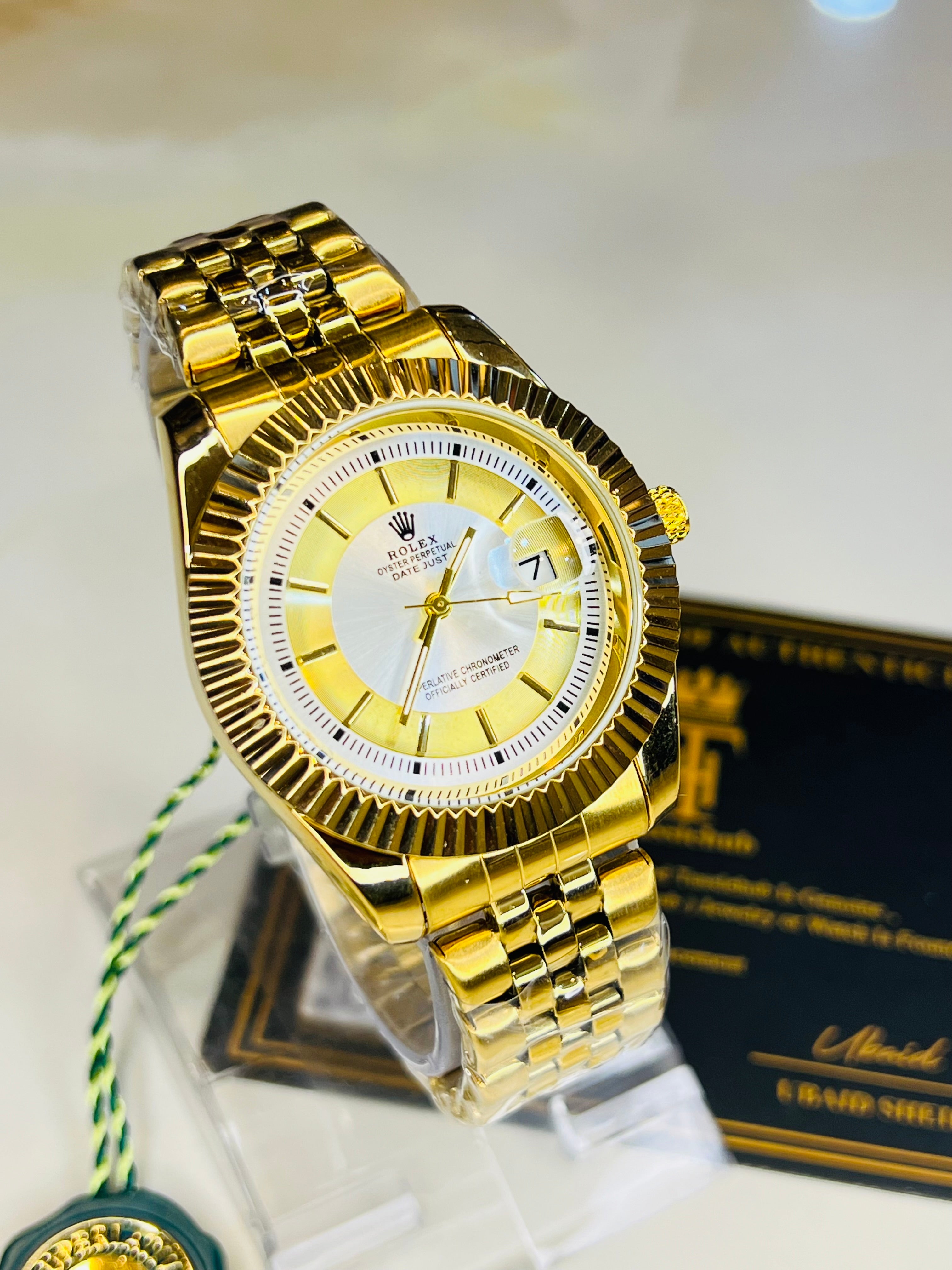 Gold Date Just Perpetual Watch