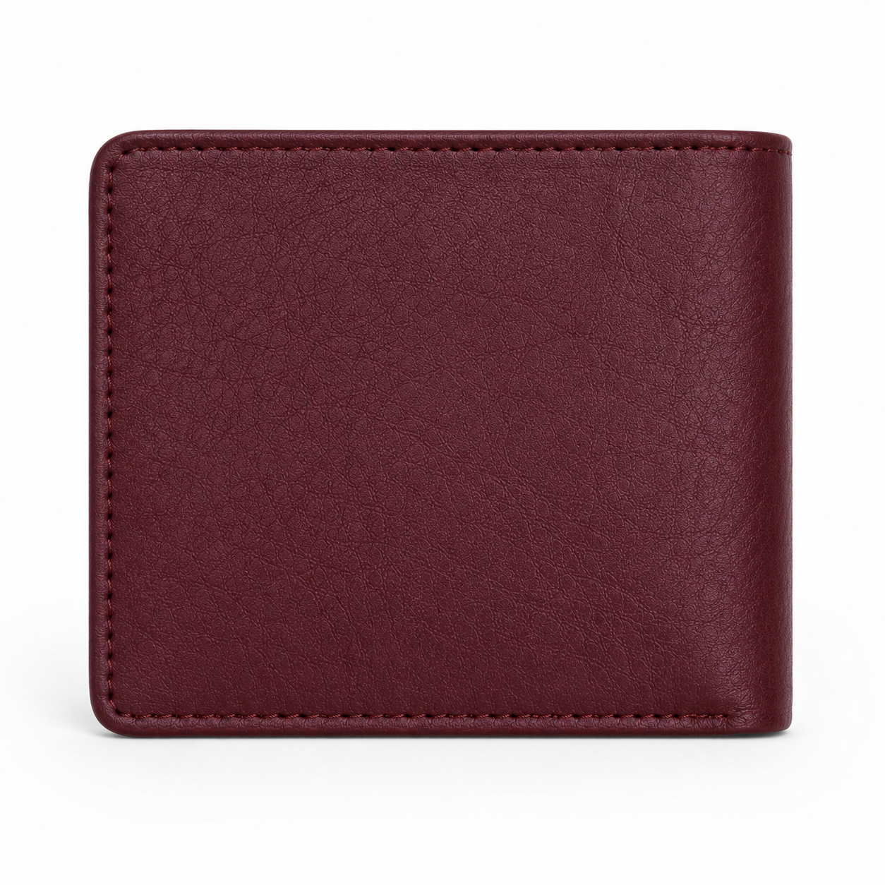 Tussle Royal Pebble-Grain Leather Bifold Wallet - Burgundy