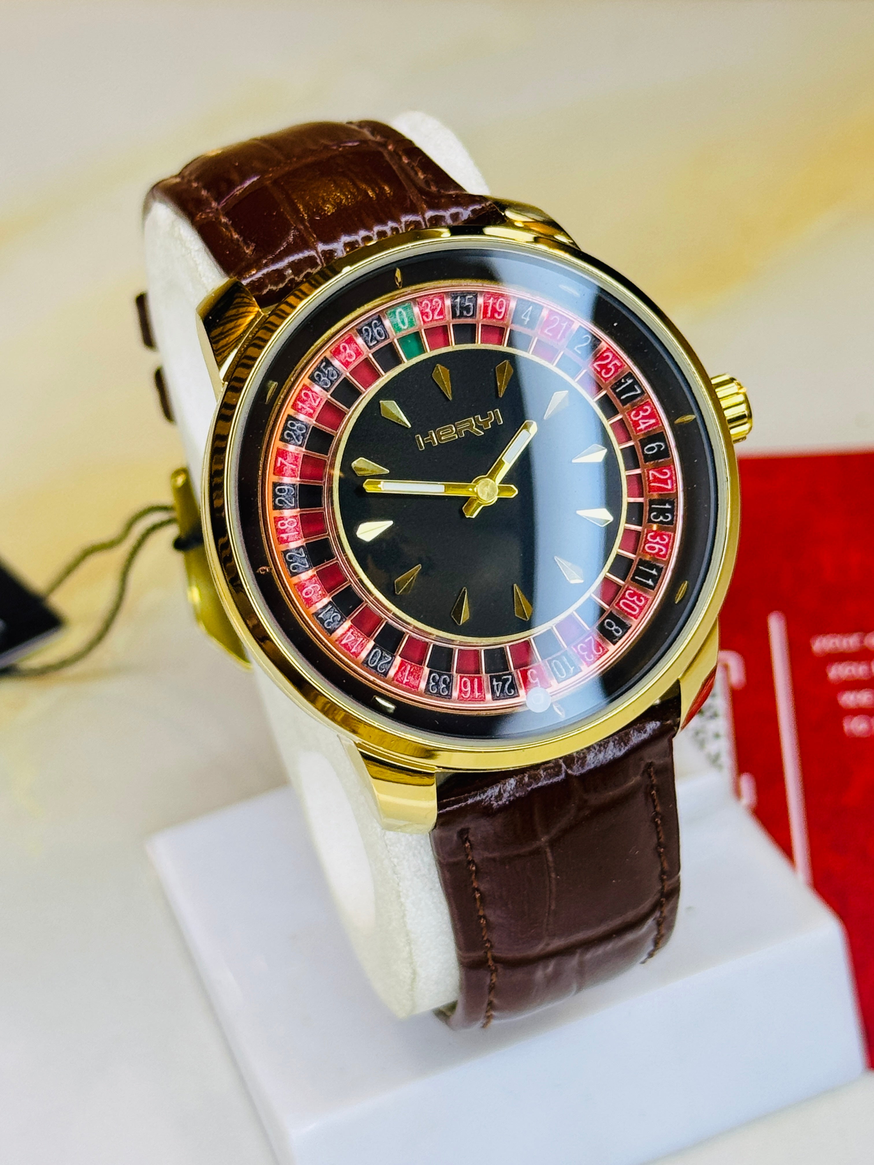 Jacob & Co Brown Gold Casino Watch