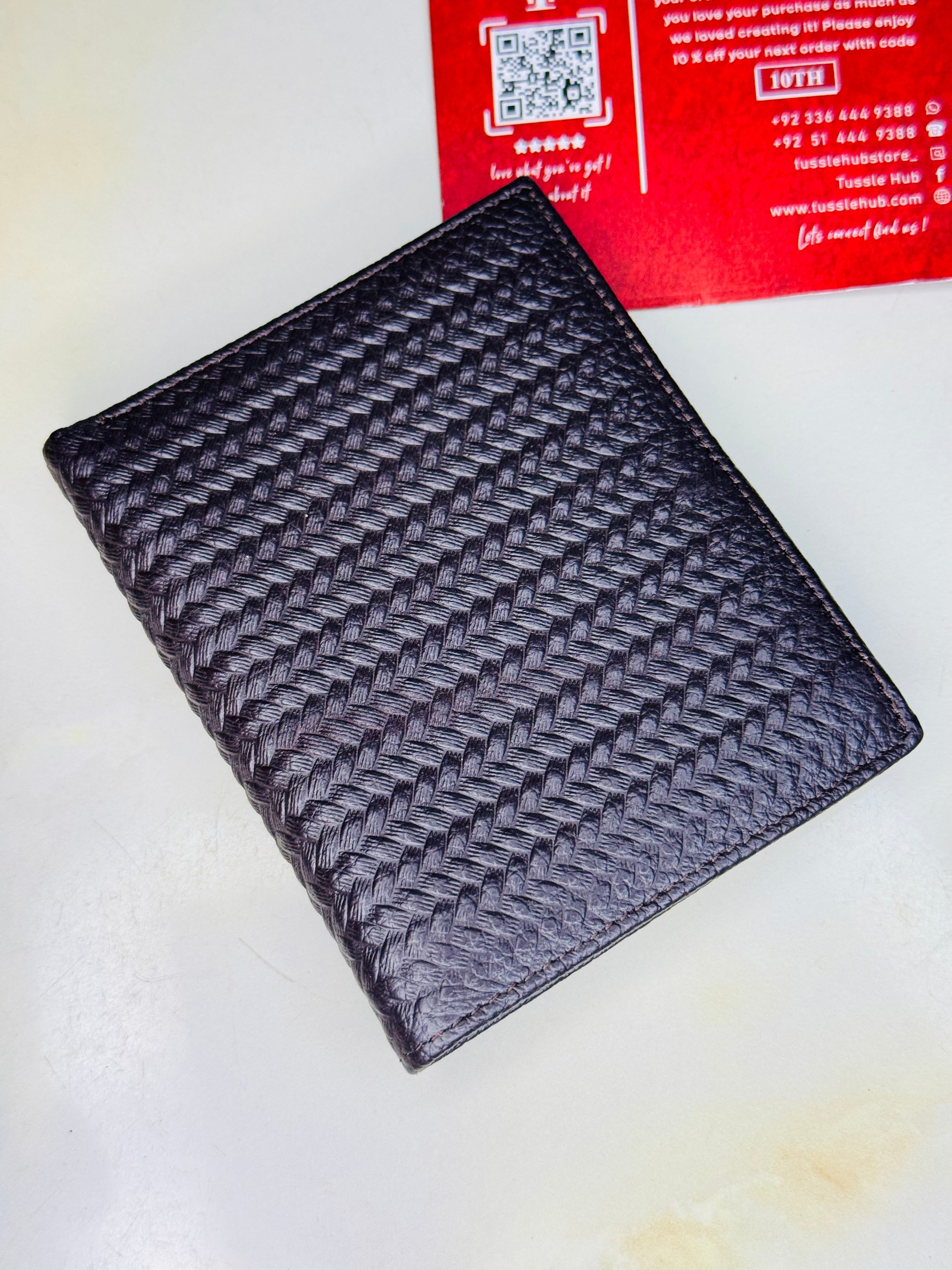 Coffee Braided Book Wallet