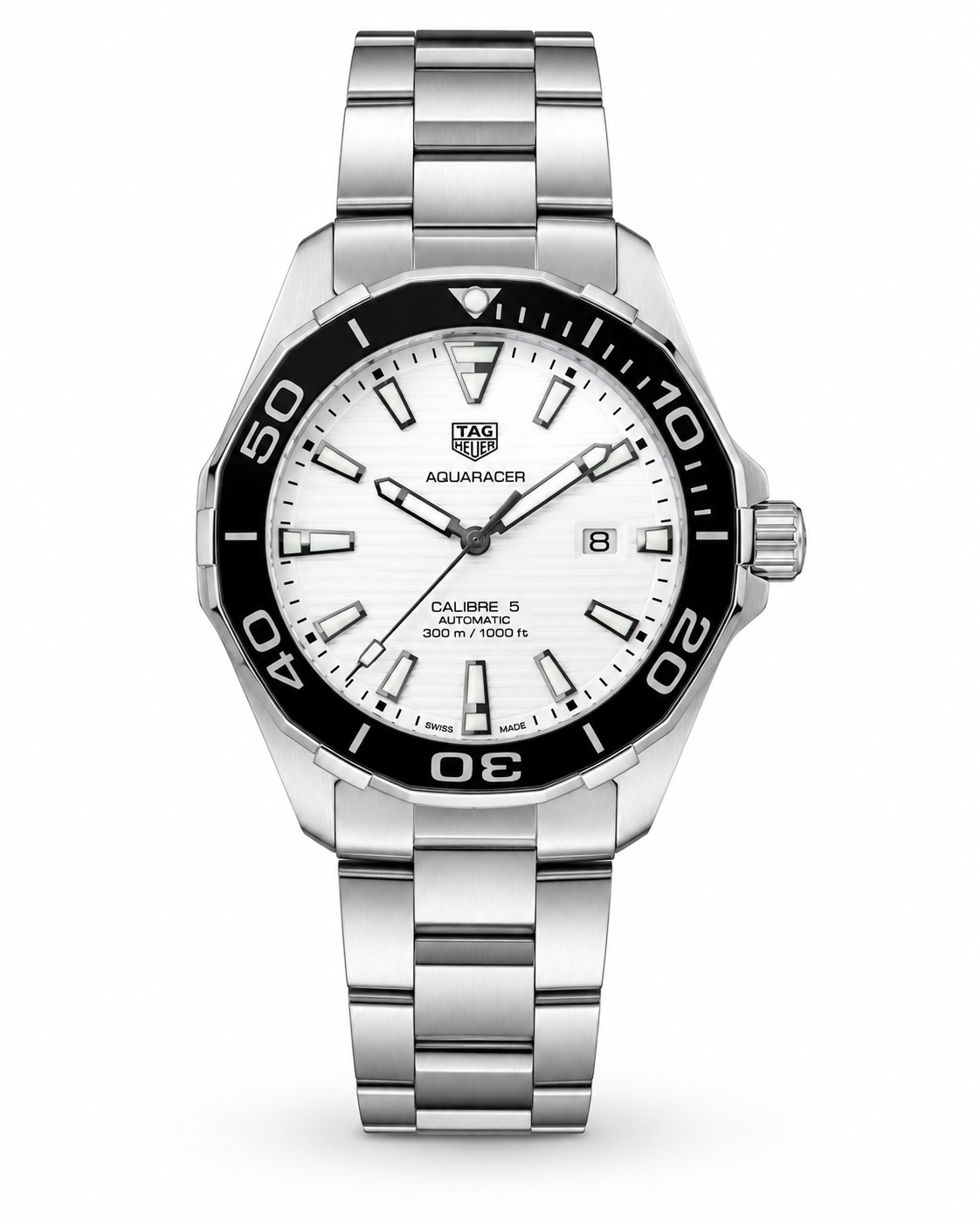 Tag Heur Aquaracer Silver White Quartz Watchh
