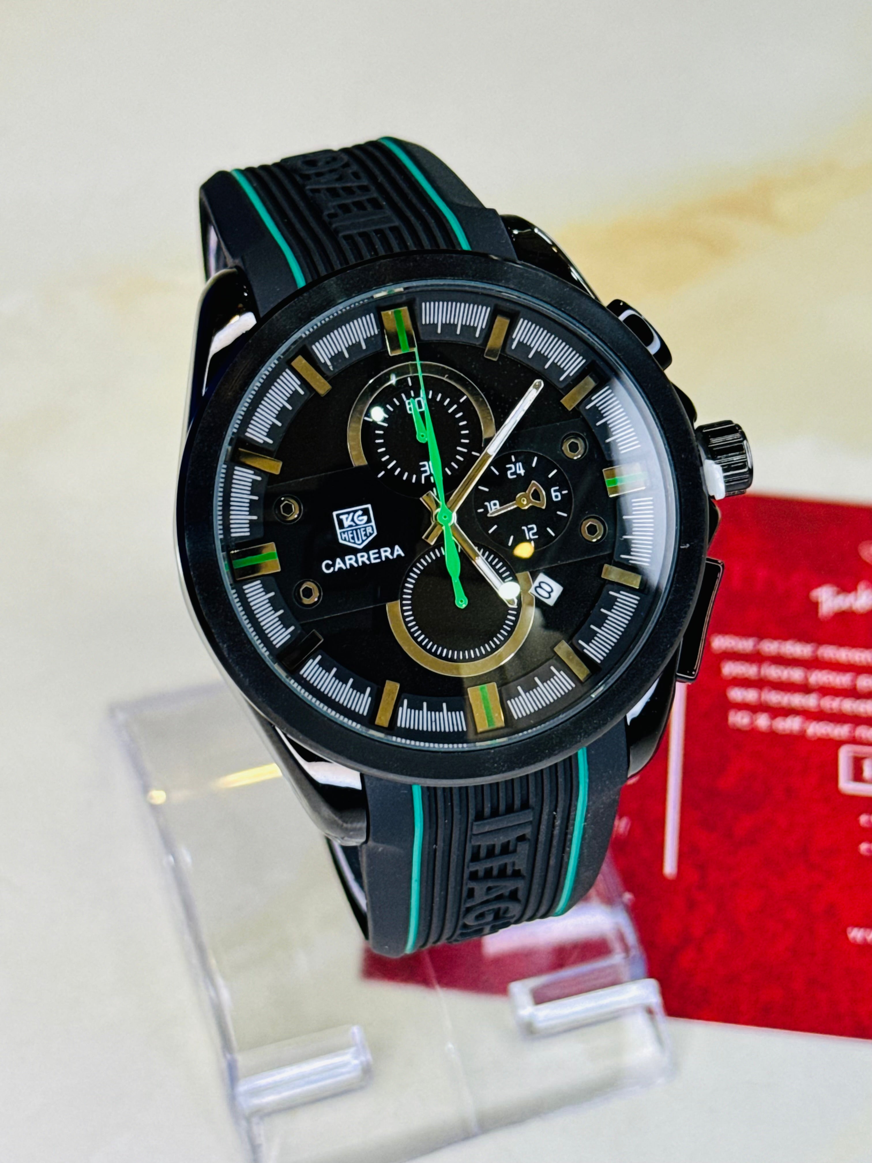 Tag Heur Chronograph Strap Watch