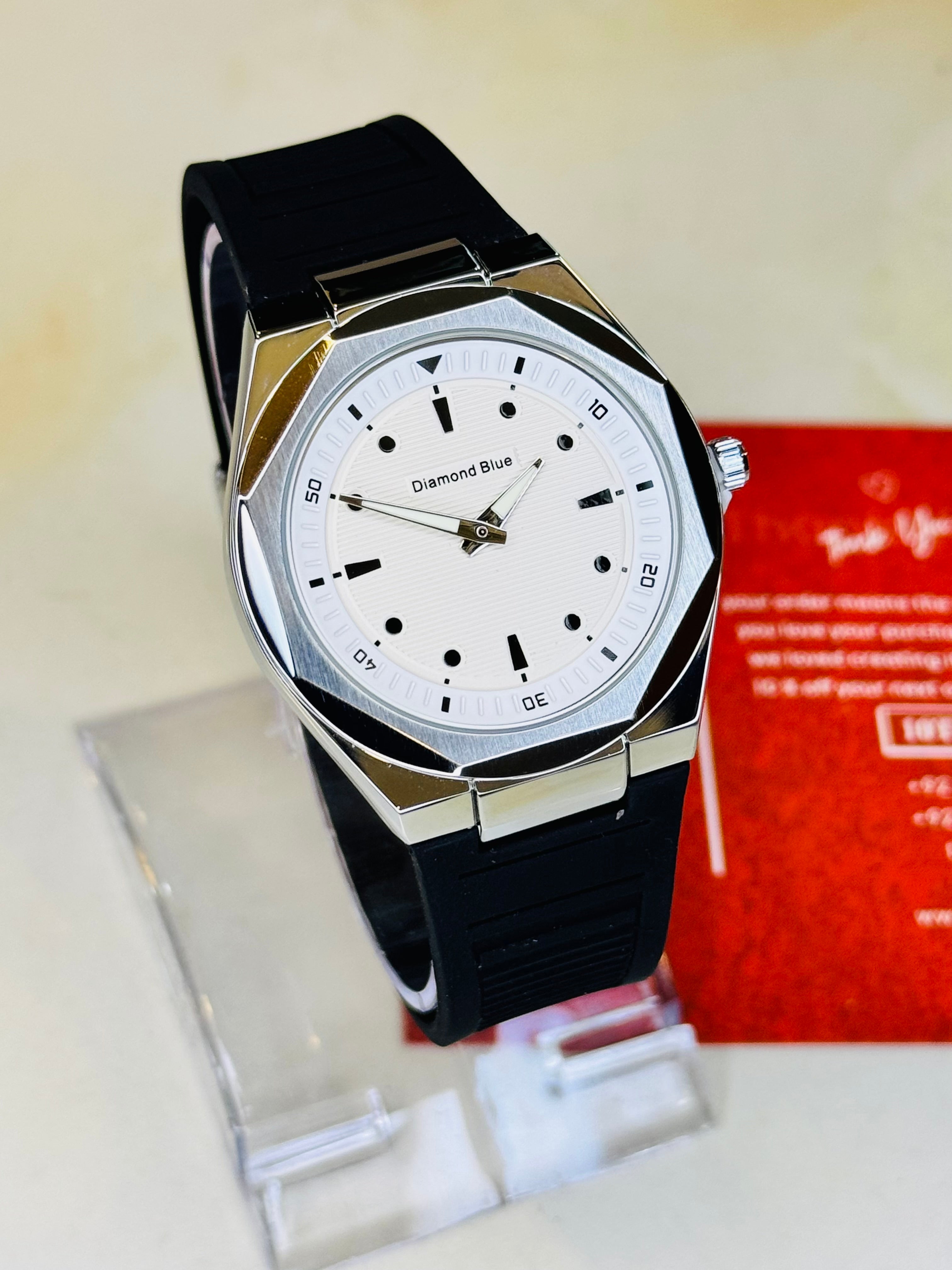 Black White Prx Slim Magnet Strap Watch