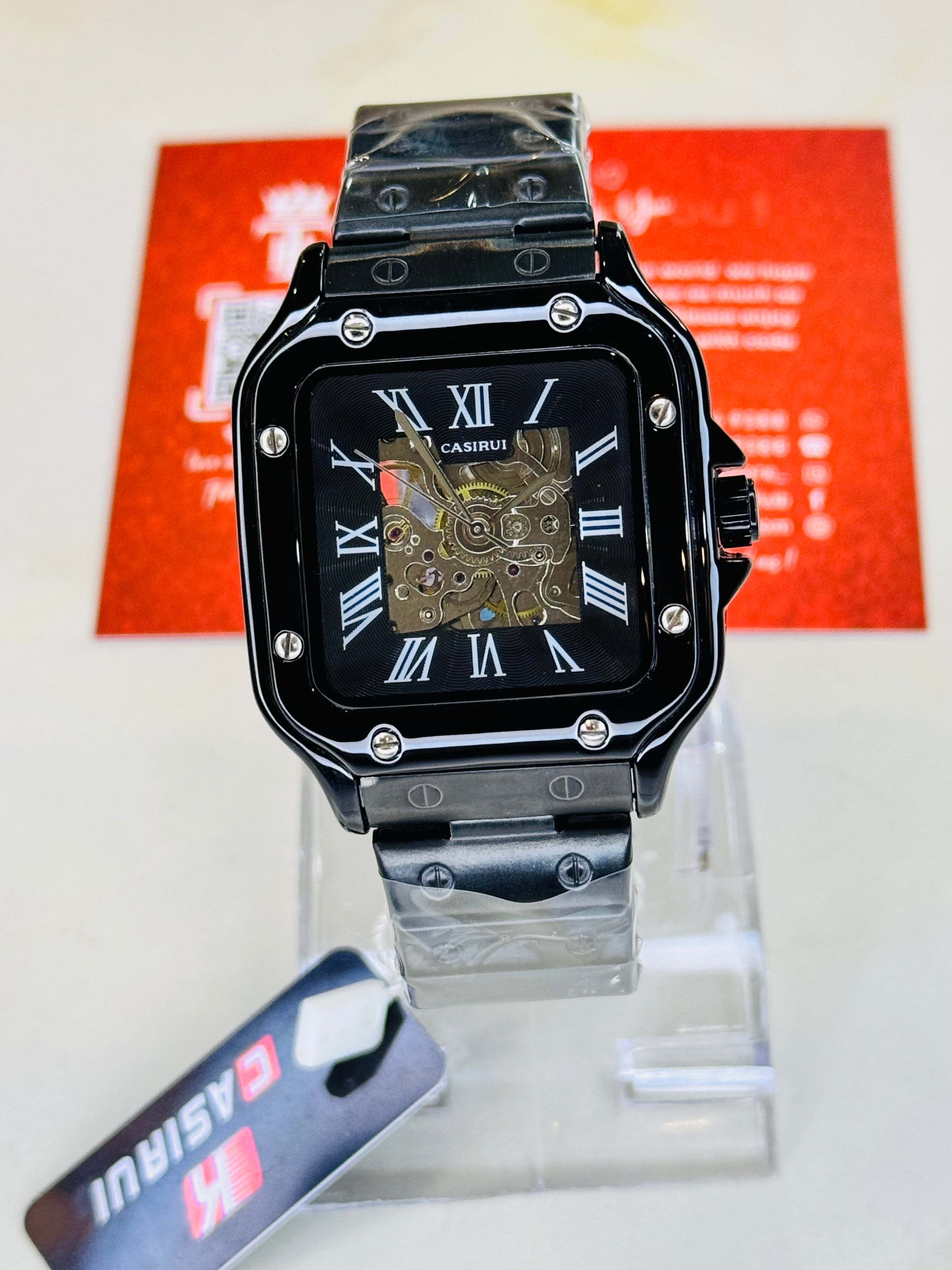 Chain Tank Automatic Skeleton Watch