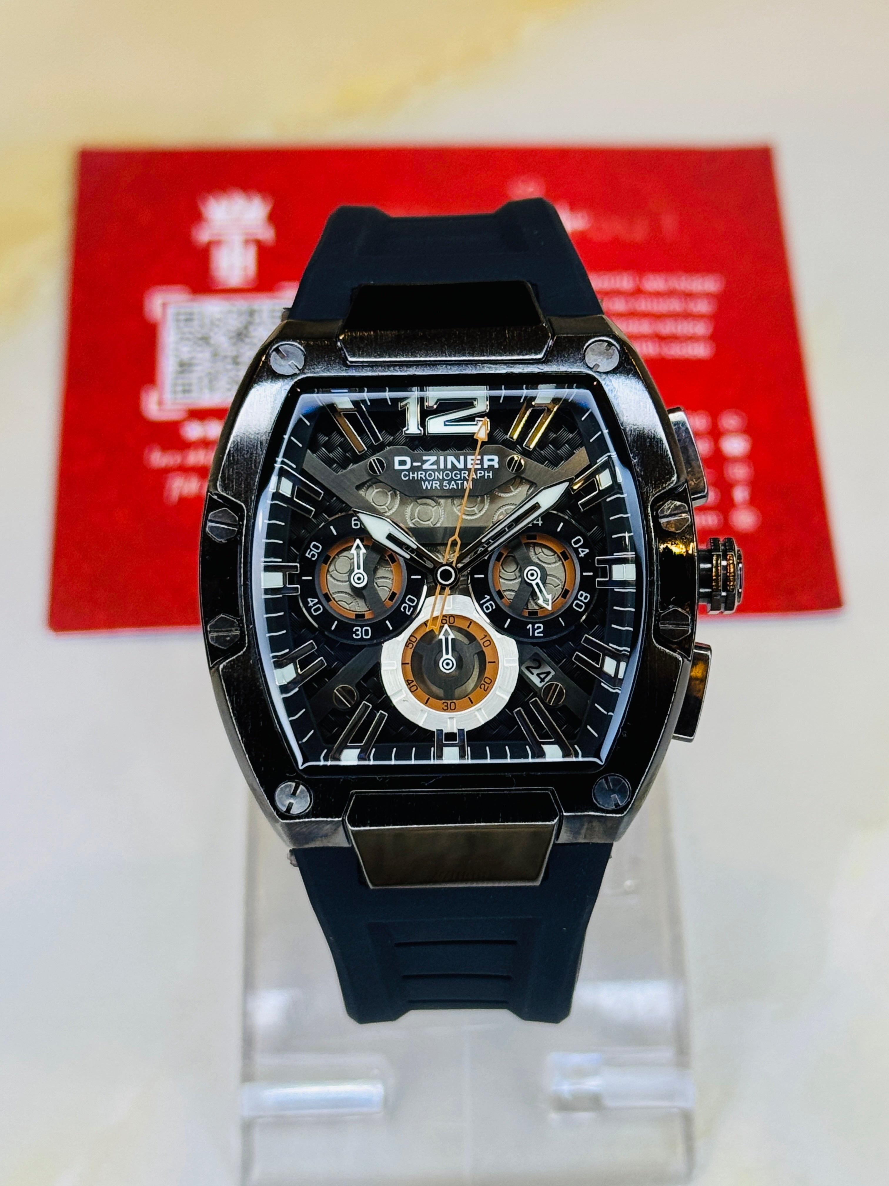 D-Ziner RM All Black Chronograph Watch