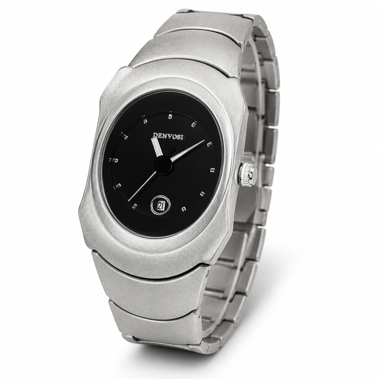 Silver Black Matrix Watch