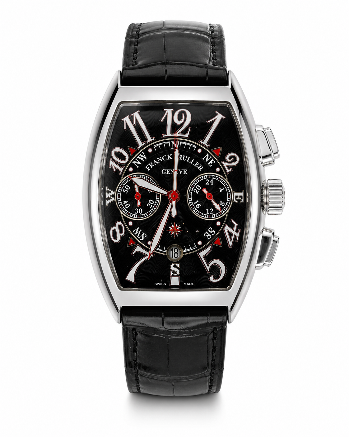 Frank Muller Black Silver Chronograph Dial Watch