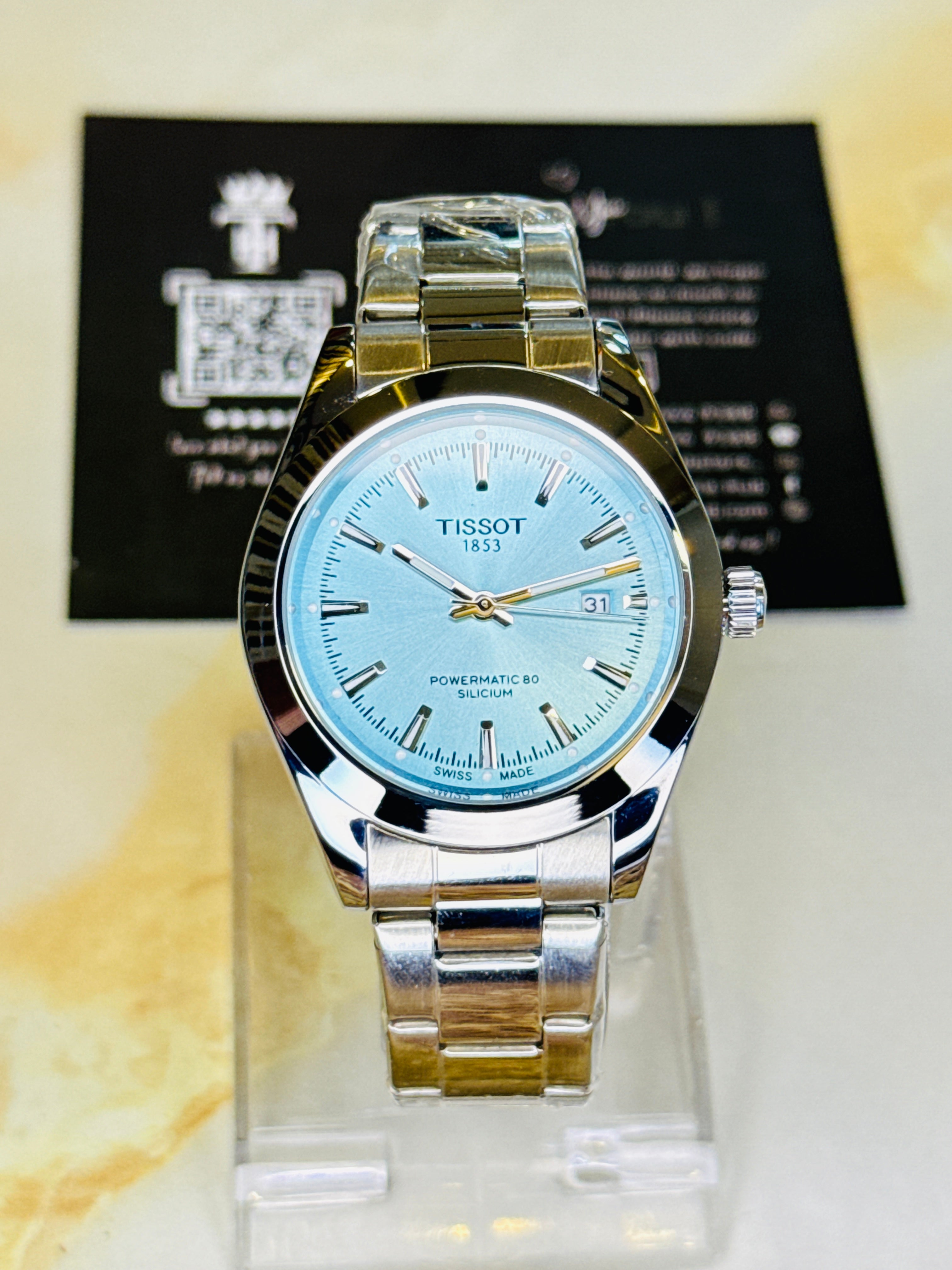 Silicium Silver Ice Blue Tissot Watch