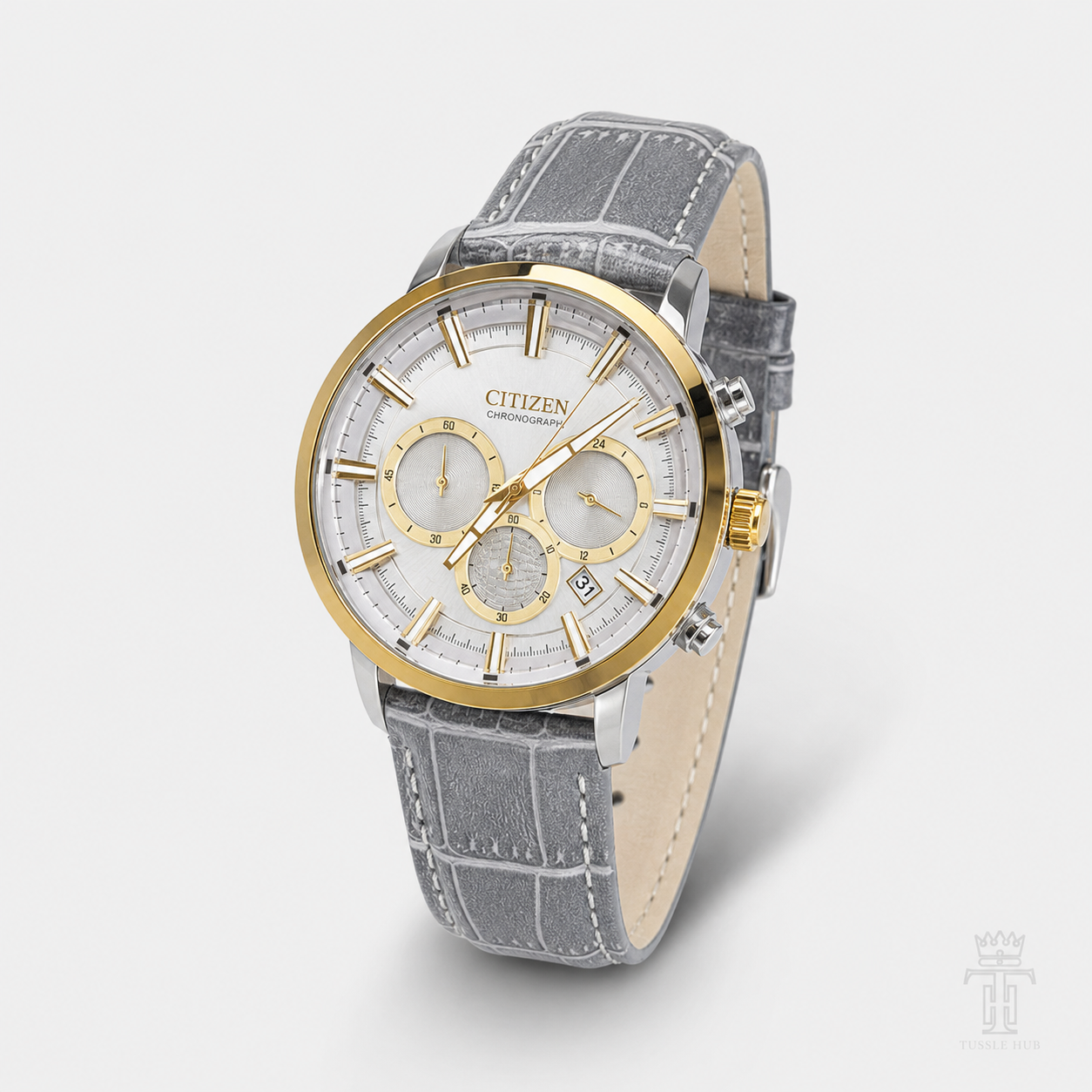 Citizen Globe Ash Grey Chronograph Watch