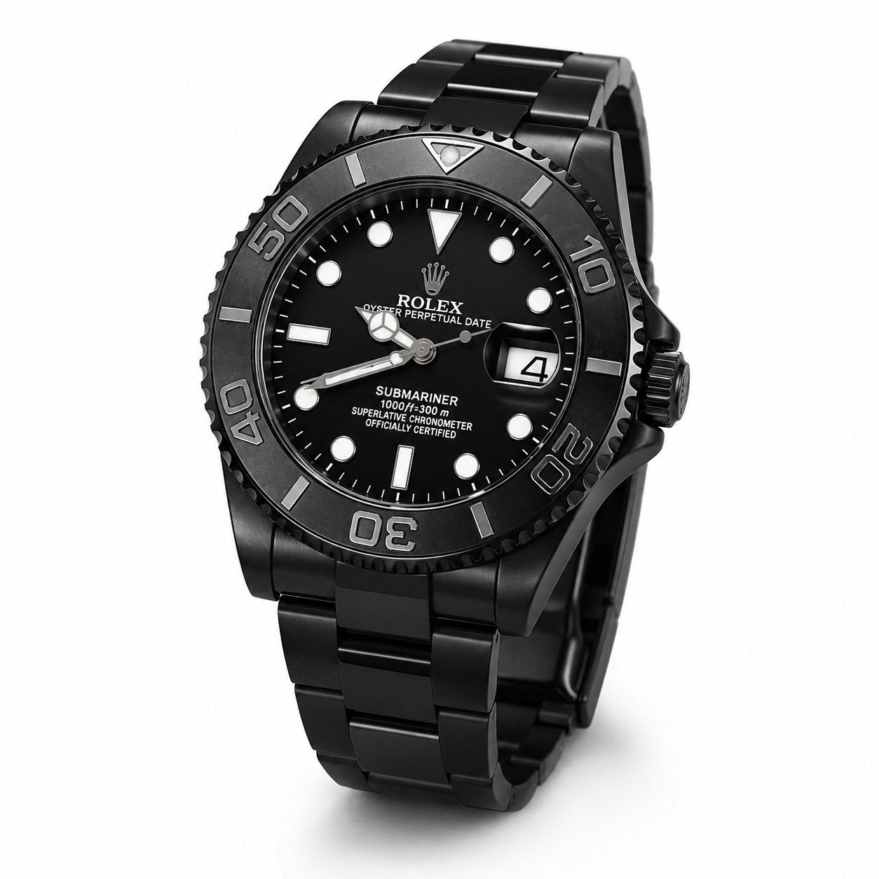 All Black Chain Yatchmaster Watch