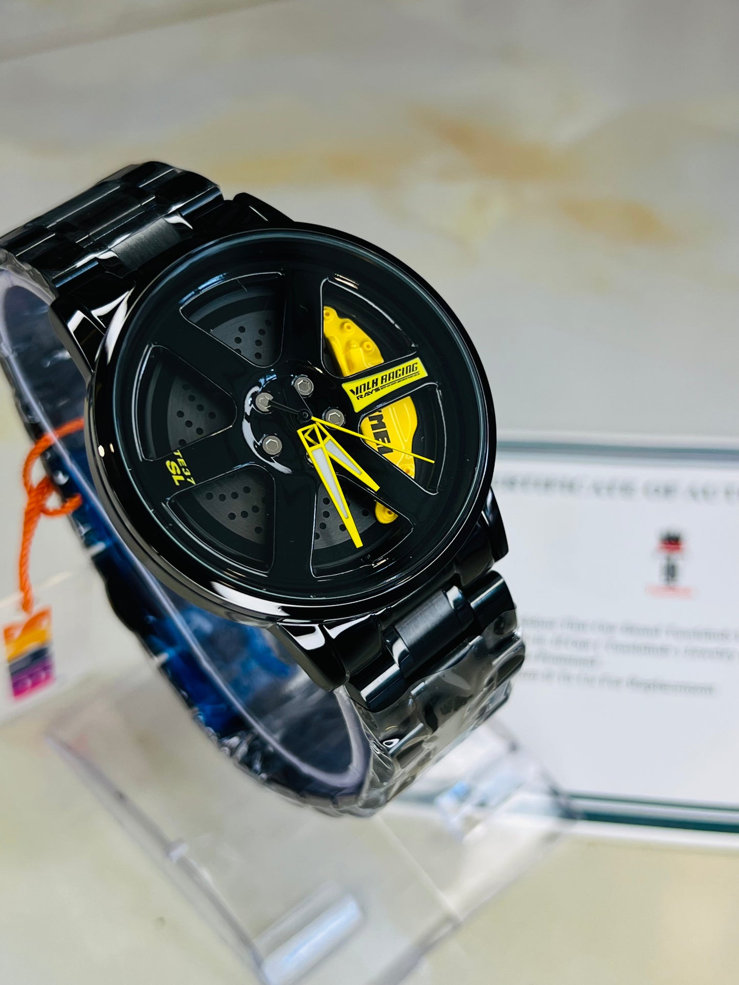 Skmei Yellow Vossen Ace Dial Wheel Watch