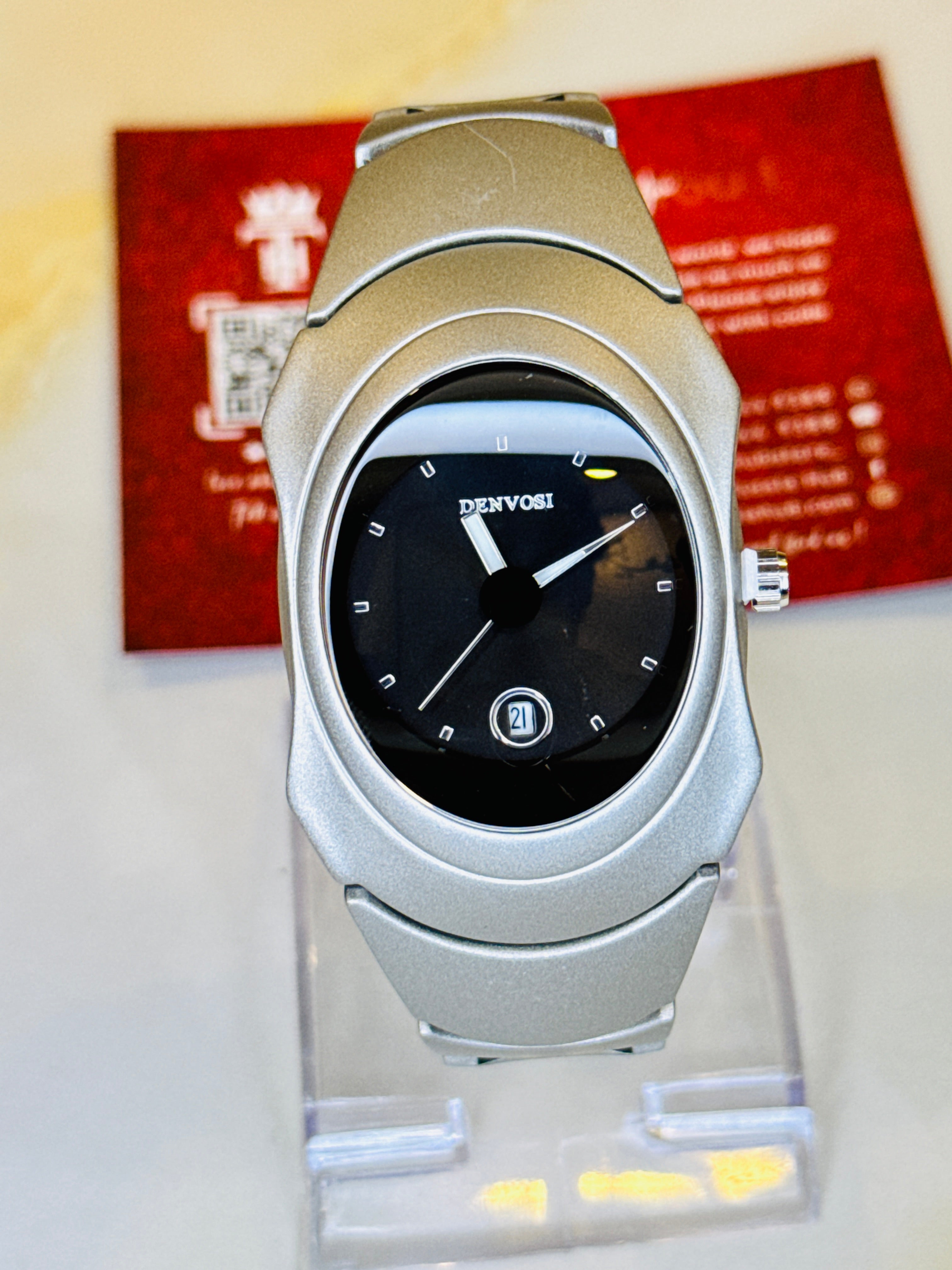 Silver Black Matrix Watch