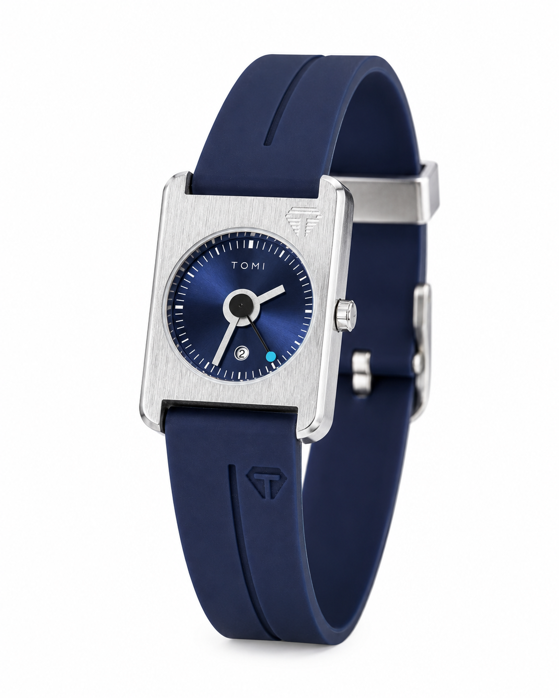 Tomi Blue Tank Magnetic Strap Watch