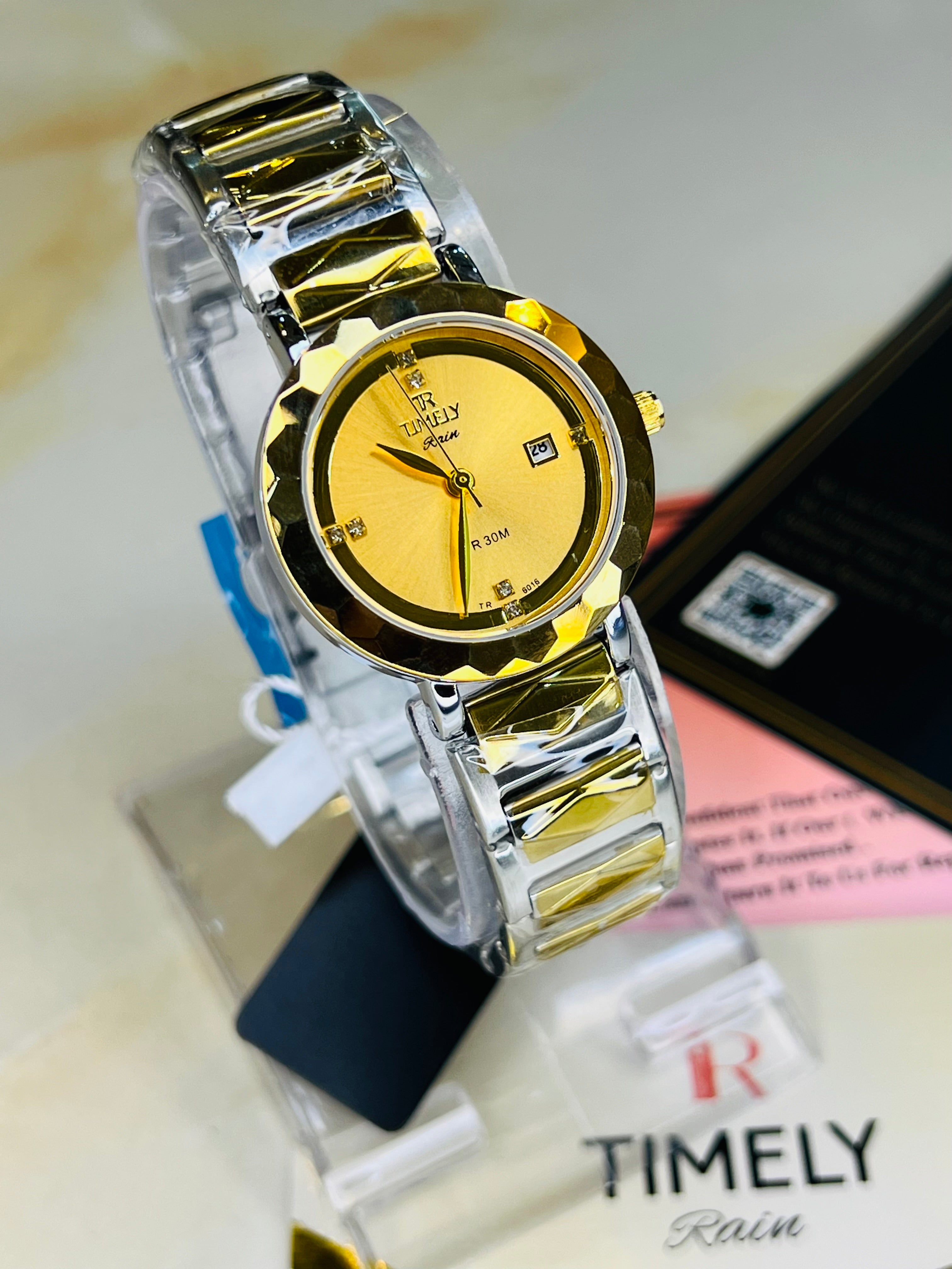 Timely Silver Gold Watch For Her