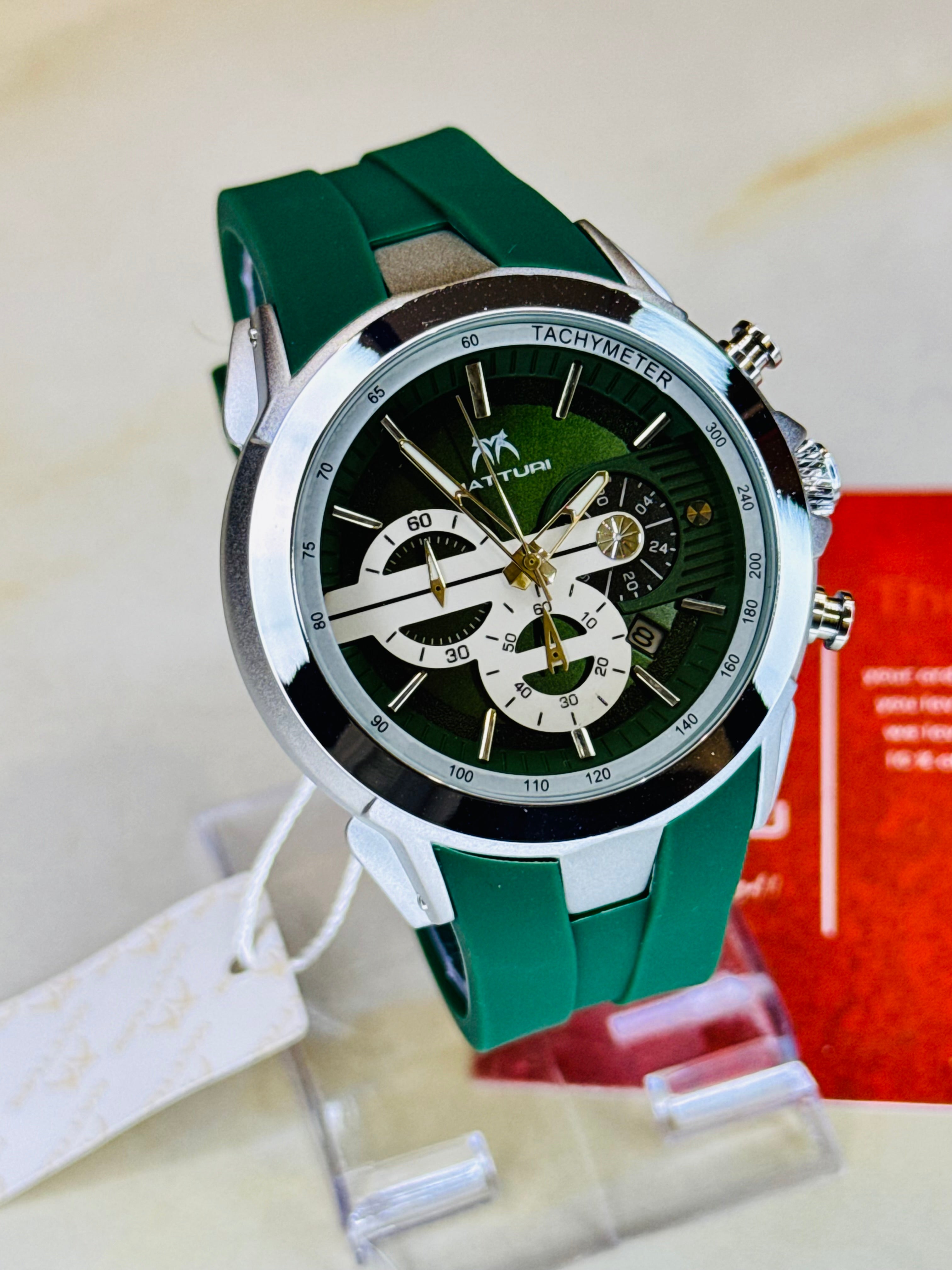 Forest Green Matturi Urban Chrono Watch