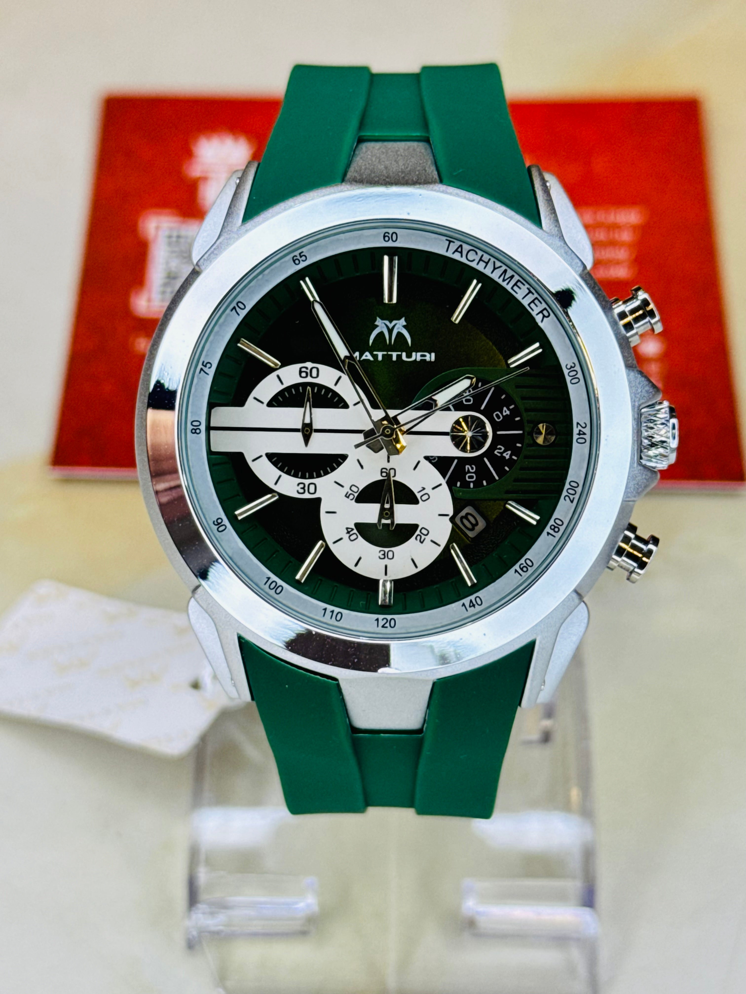 Forest Green Matturi Urban Chrono Watch