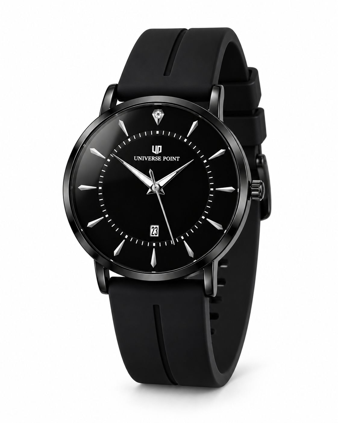 All Black Slim Balloon Universe Point Watch