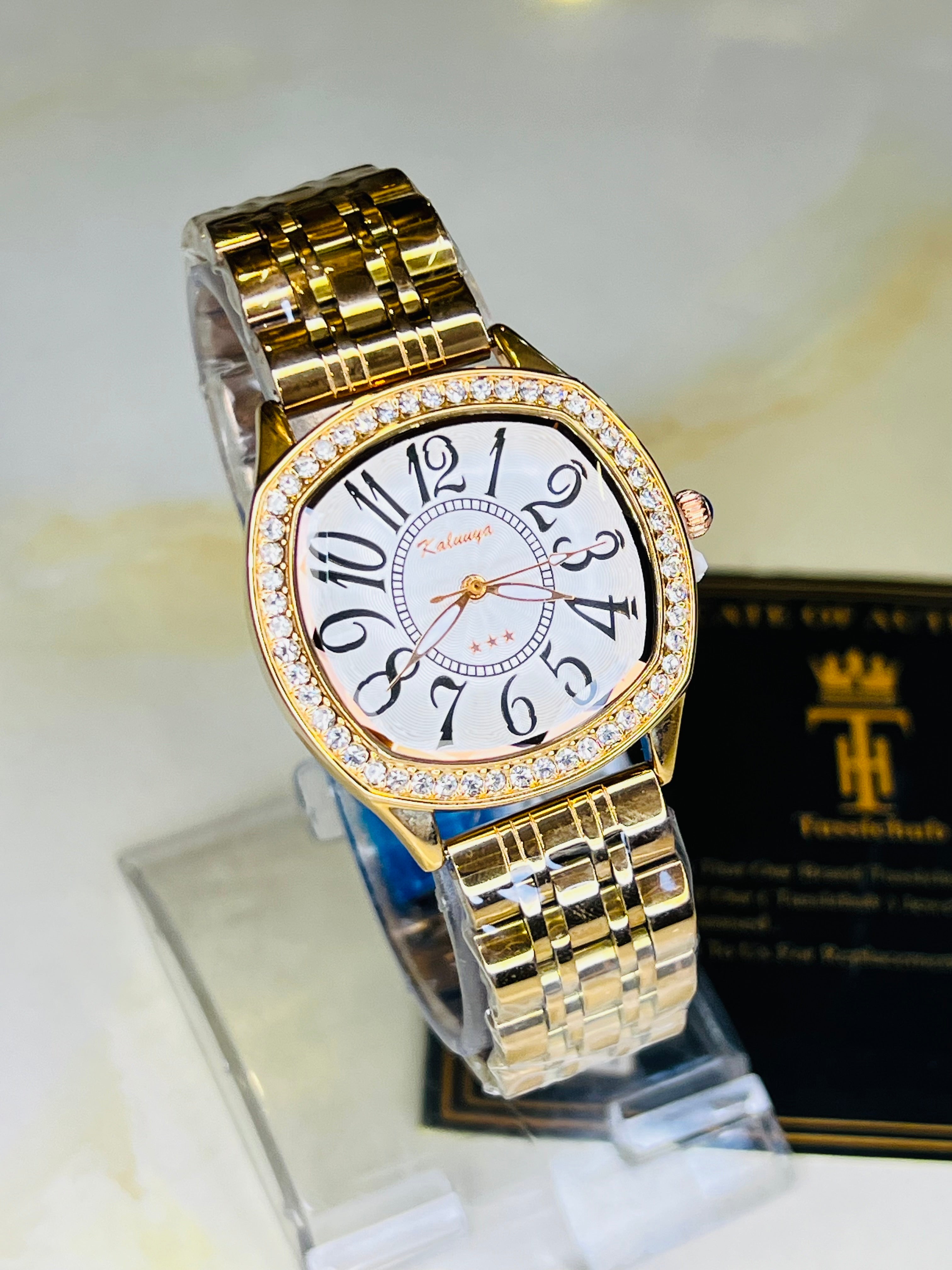 Rose Gold White Crazy Hours Kaluuya Watch For Her