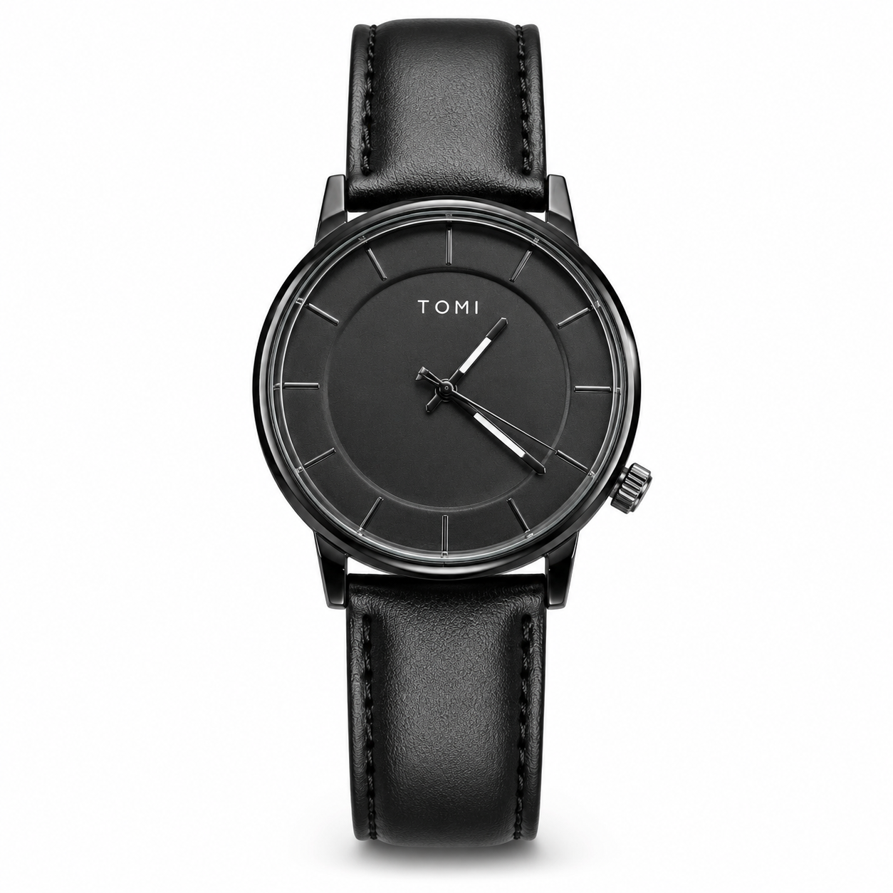 Tomi All Black Galaxy Dial Watch