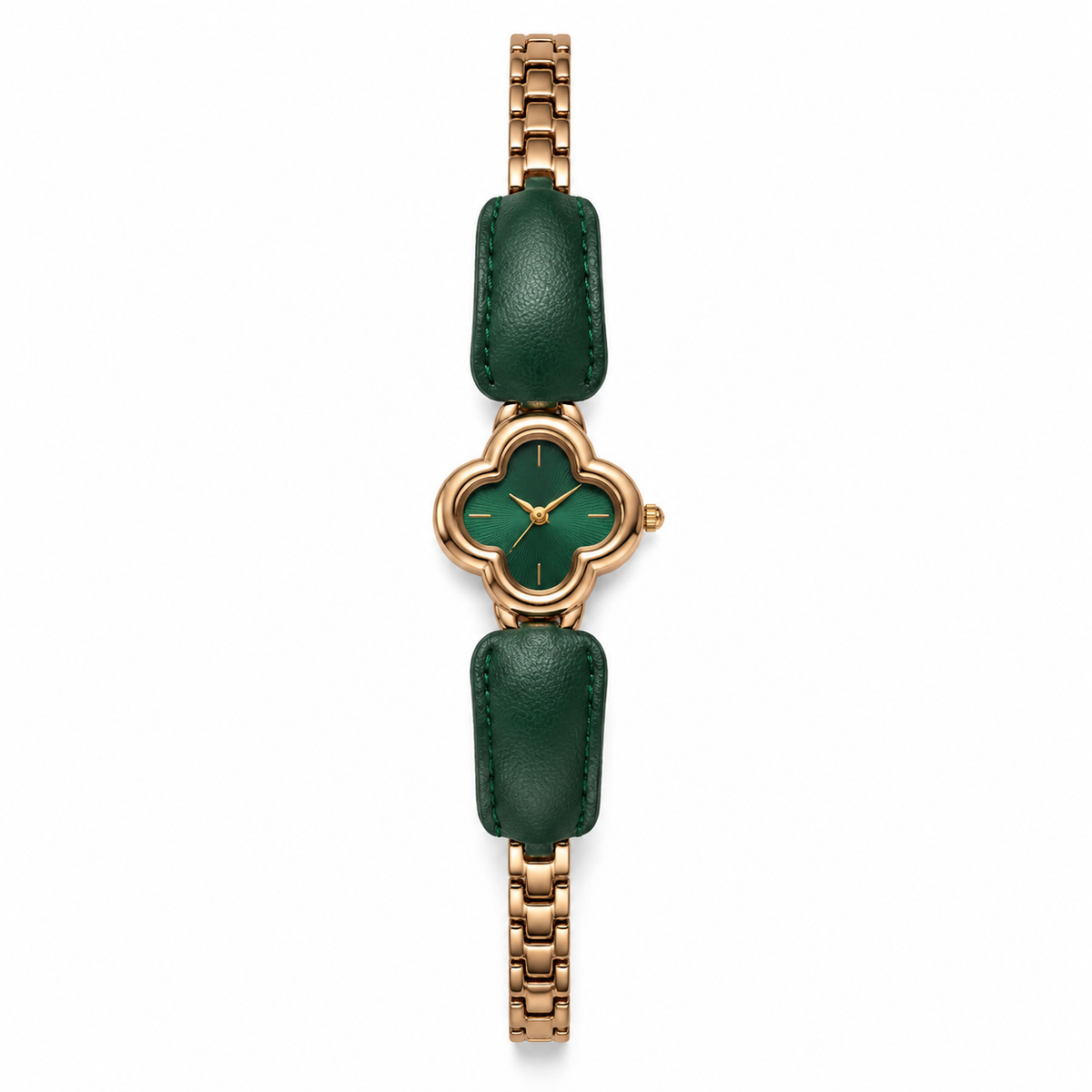 Clover Leaf Leather Watch For Her
