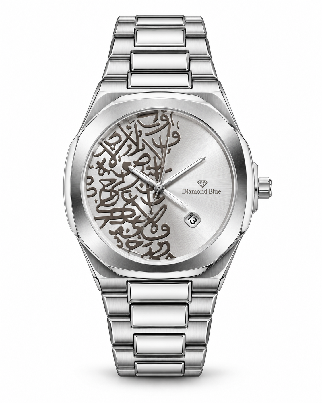 Arabic Calligraphy Silver Watch