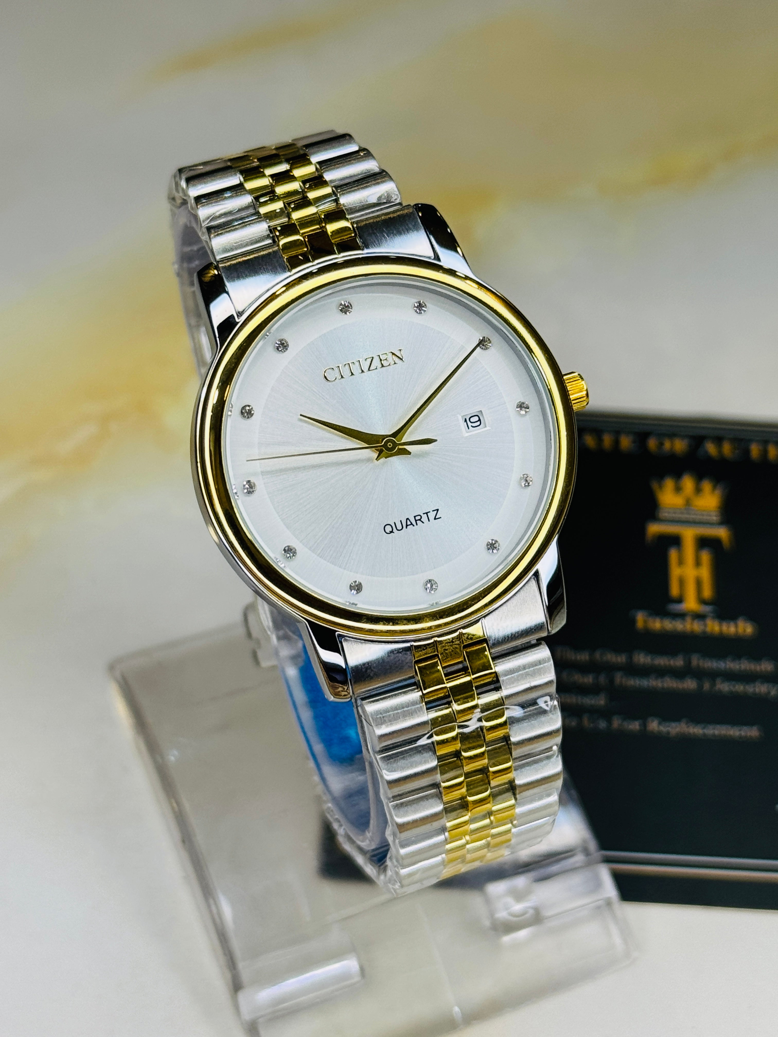 Two Tone White Citizen Prestige Watch