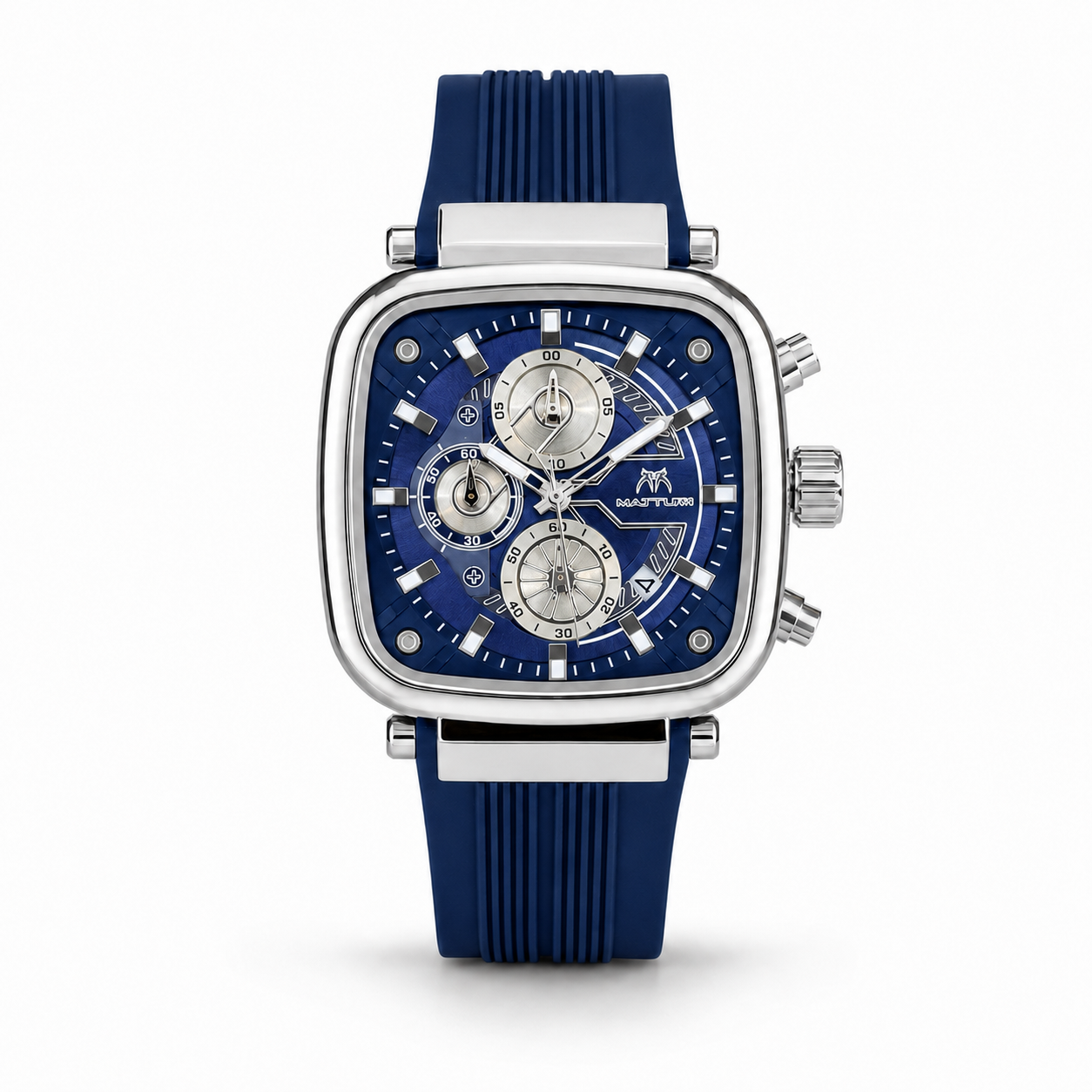 Blue Apex Square Racing Chronograph Watch