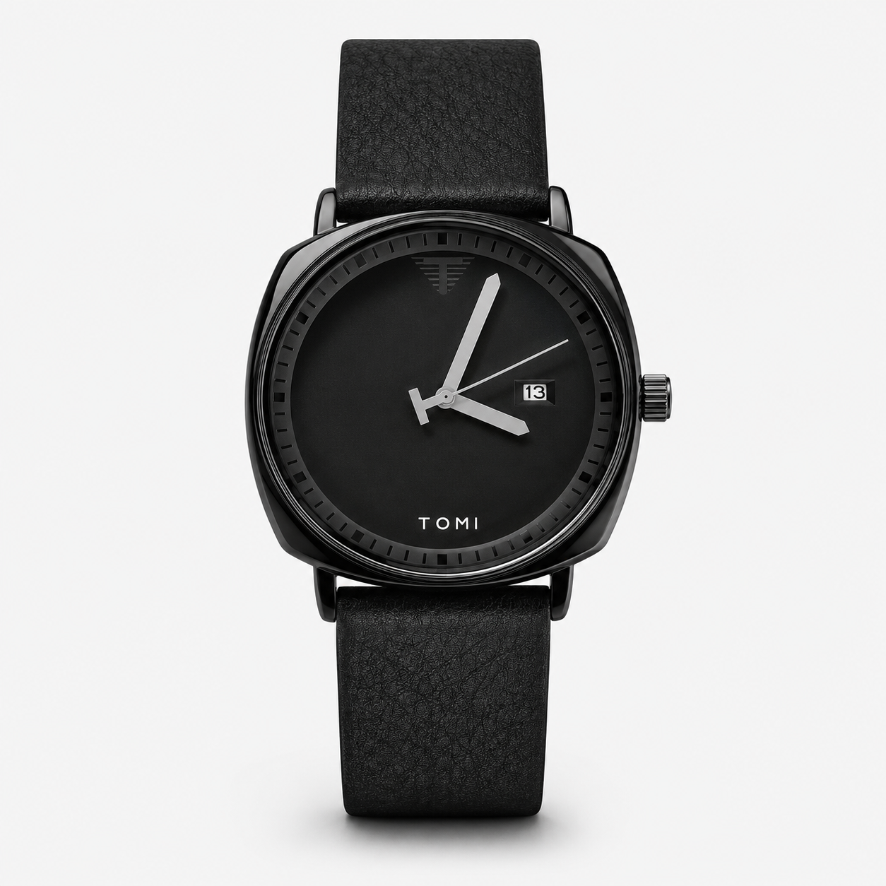 Tomi All Black Sleek Dial Watch