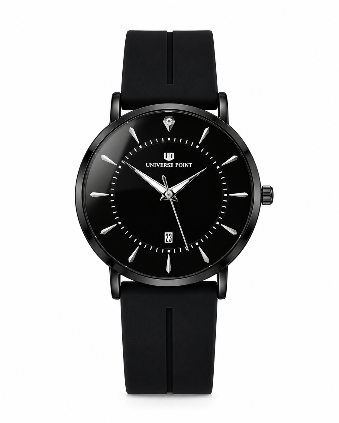 All Black Slim Balloon Universe Point Watch