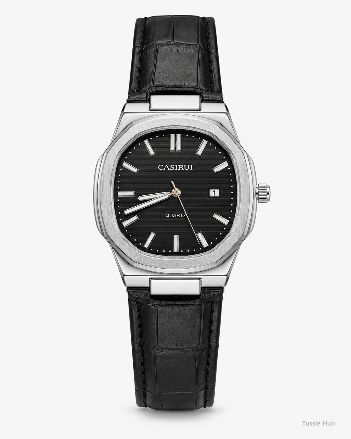 Black Silver Casirui Nautilus Watch