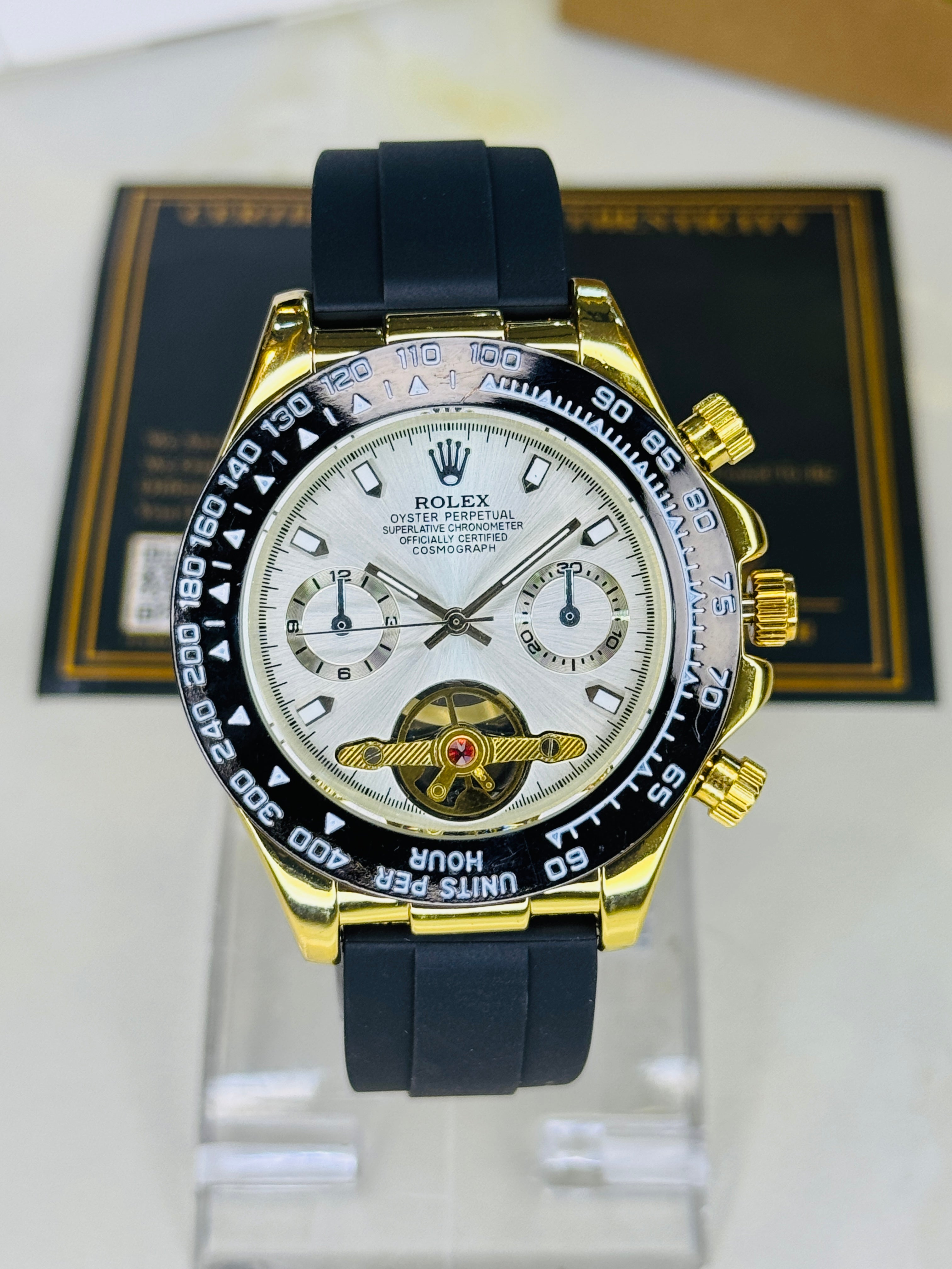 Skeleton Daytona Gold White Watch
