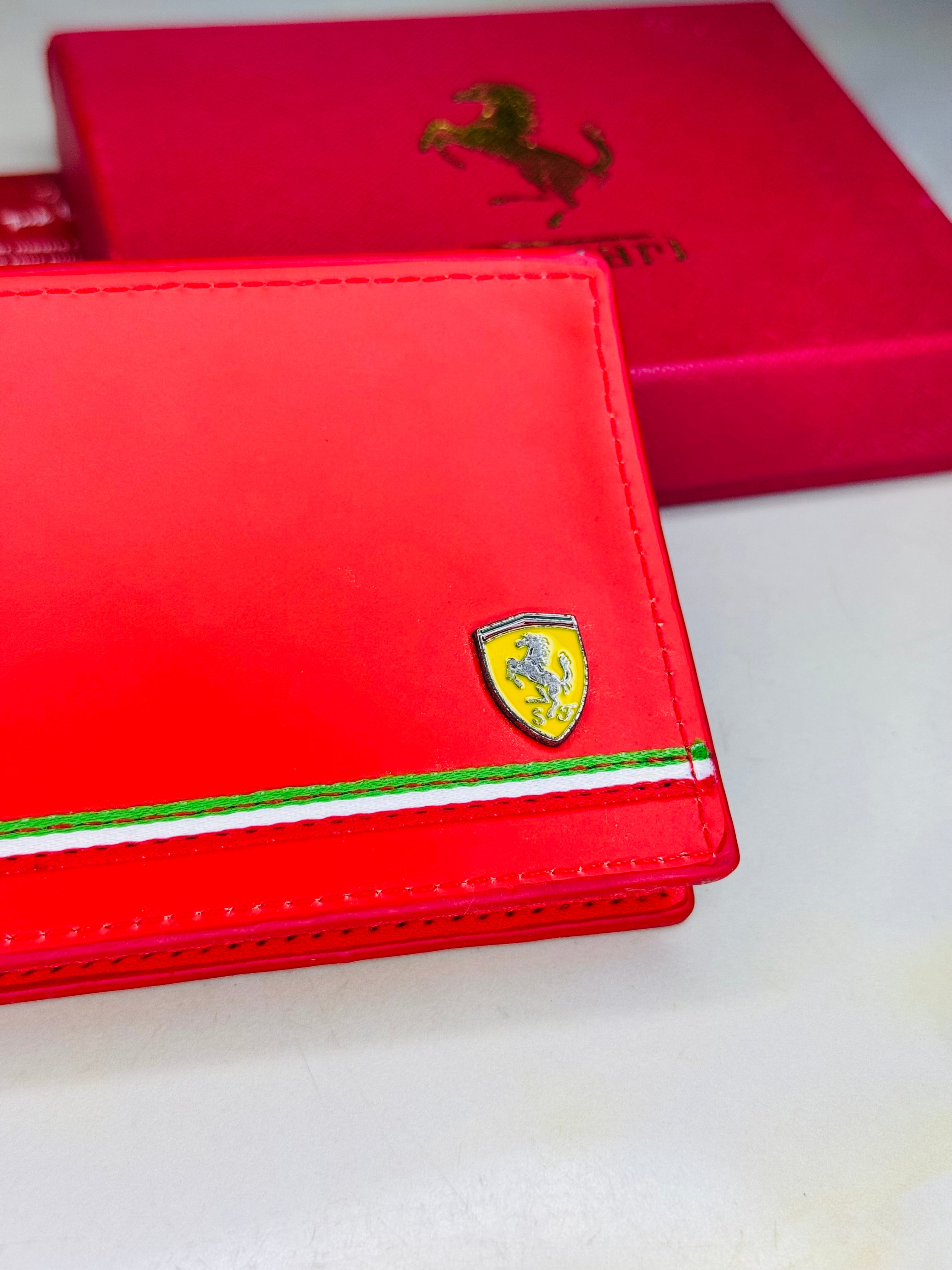 Ferrari Red Matte Wallet