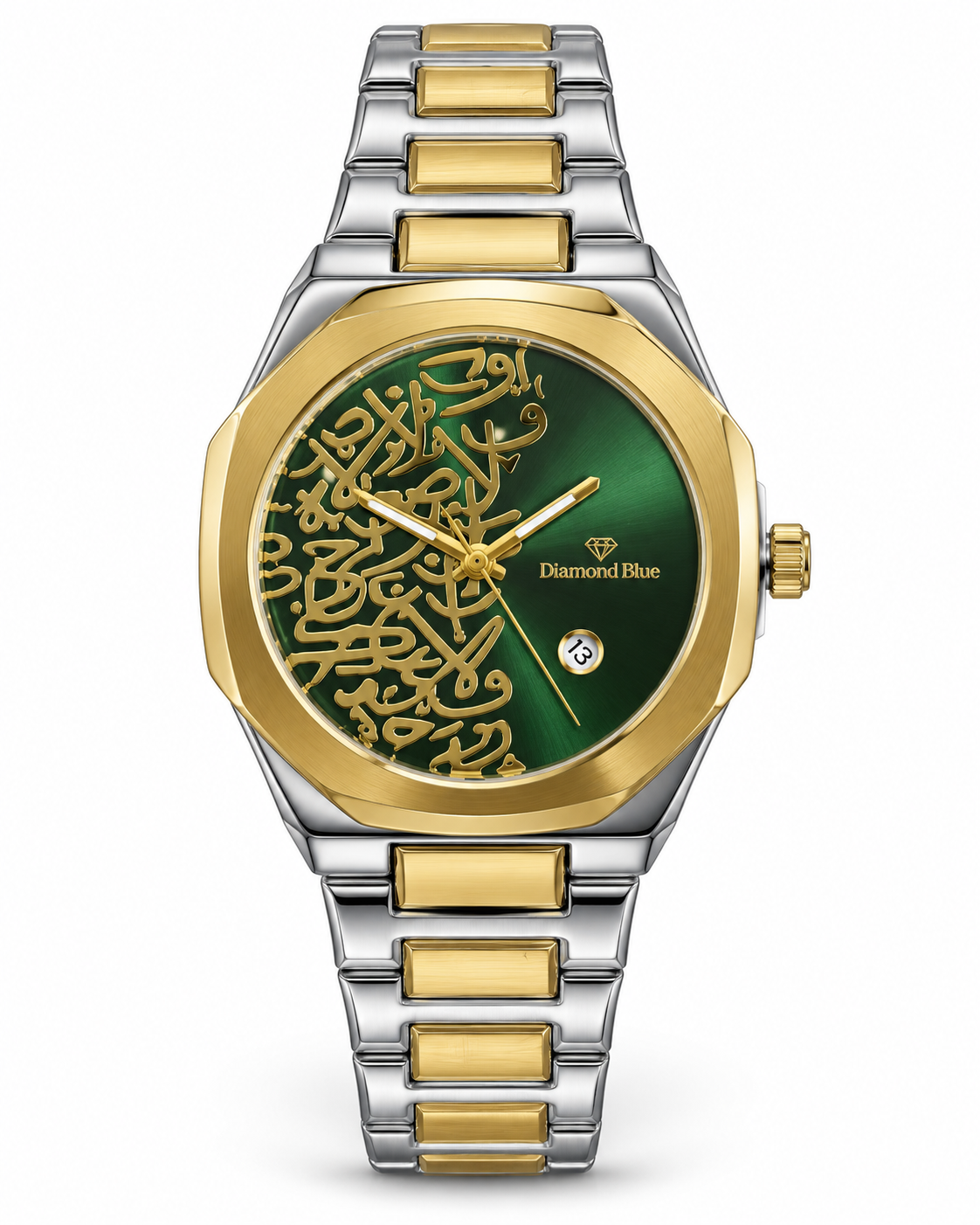 Arabic Calligraphy Two Tone Watch