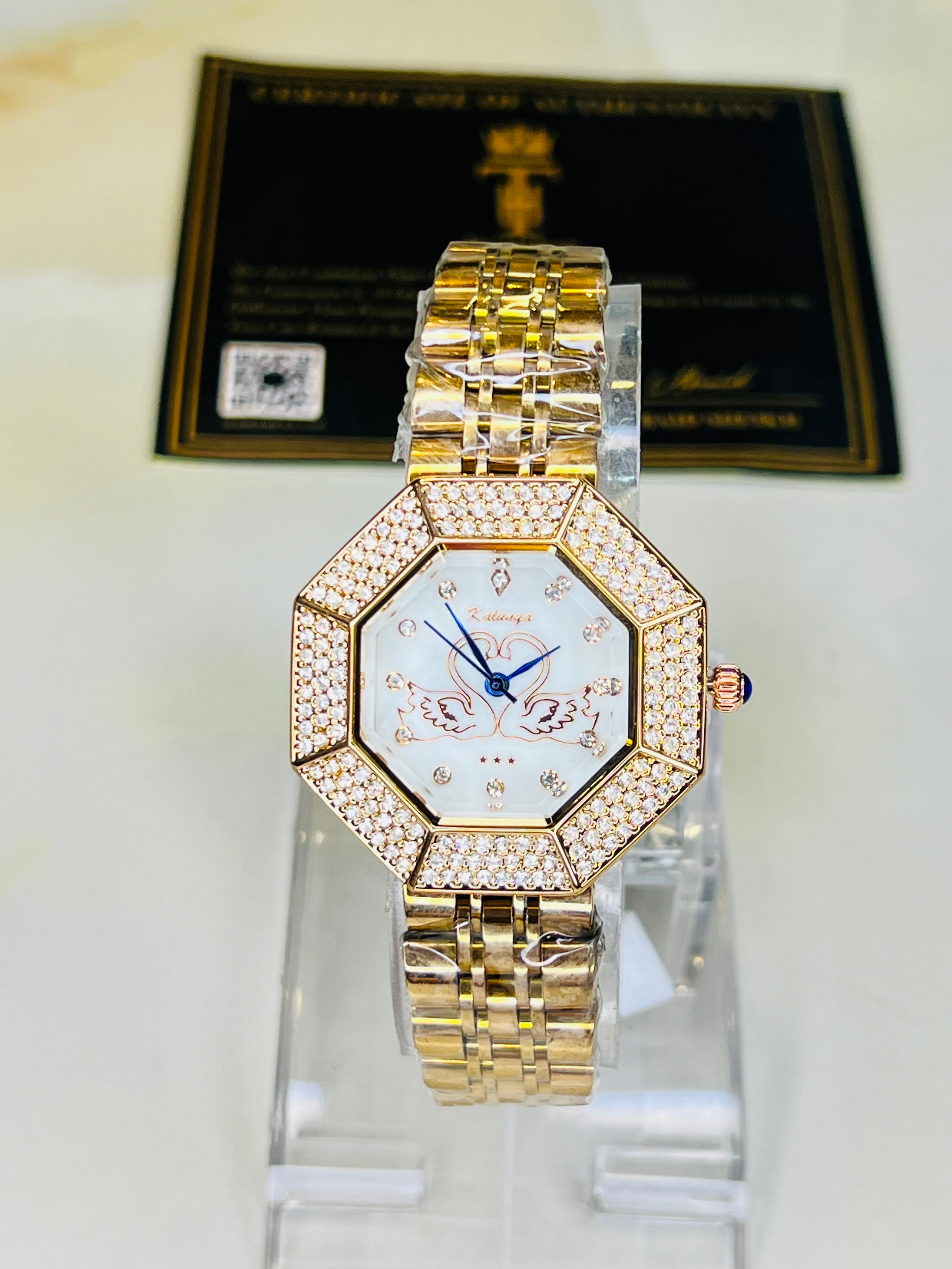 Rose Gold White Octa Kaluuya Watch For Her