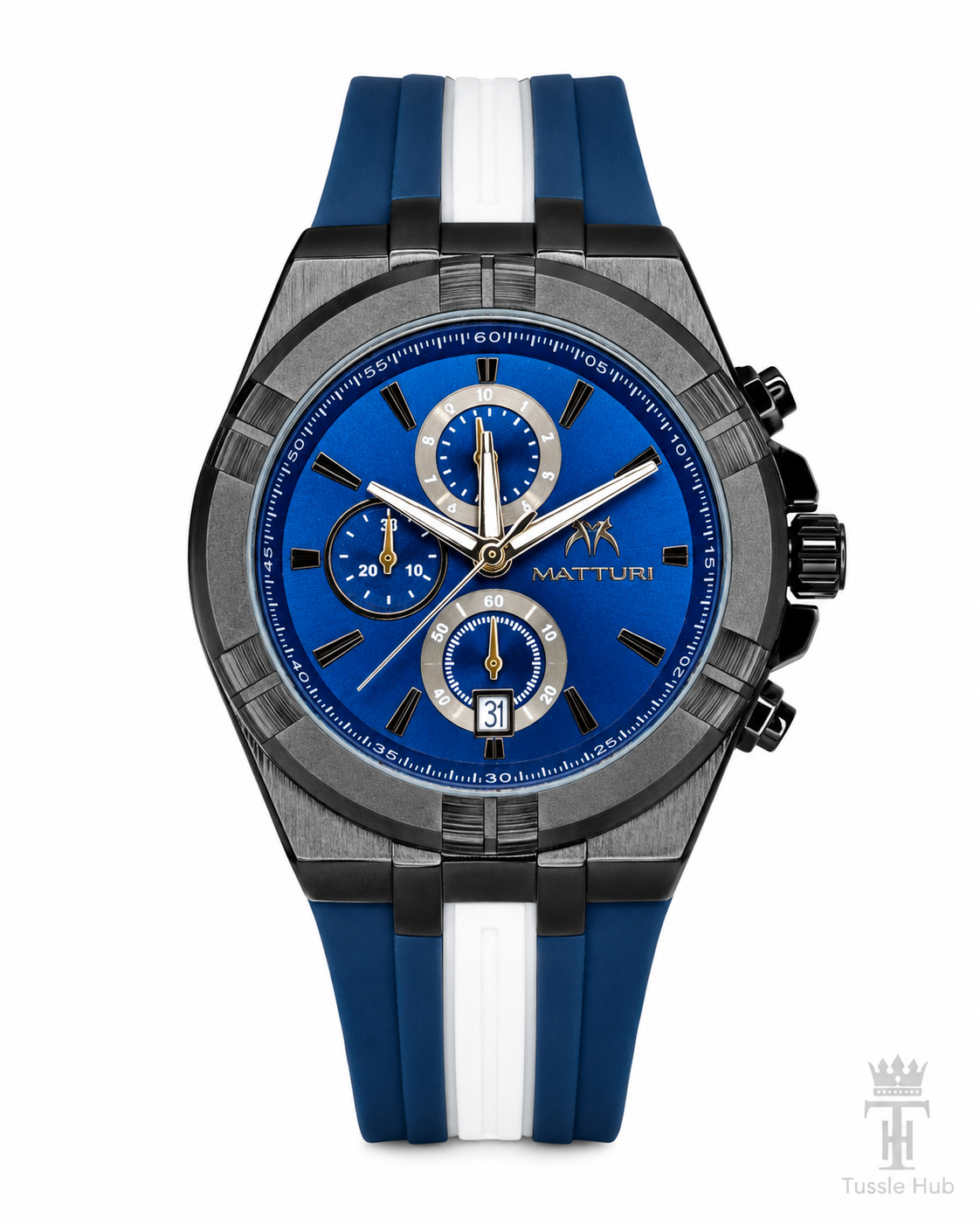 Blue Black Matturi Shift Chronograph Watch