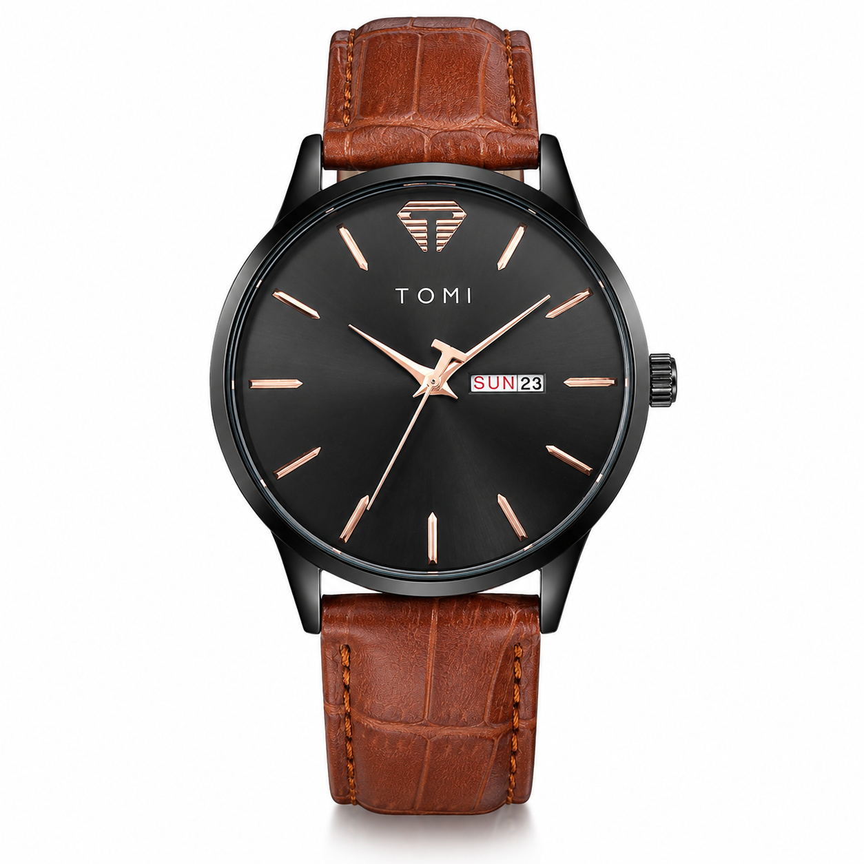 Tomi Day Date Brown Black Watch