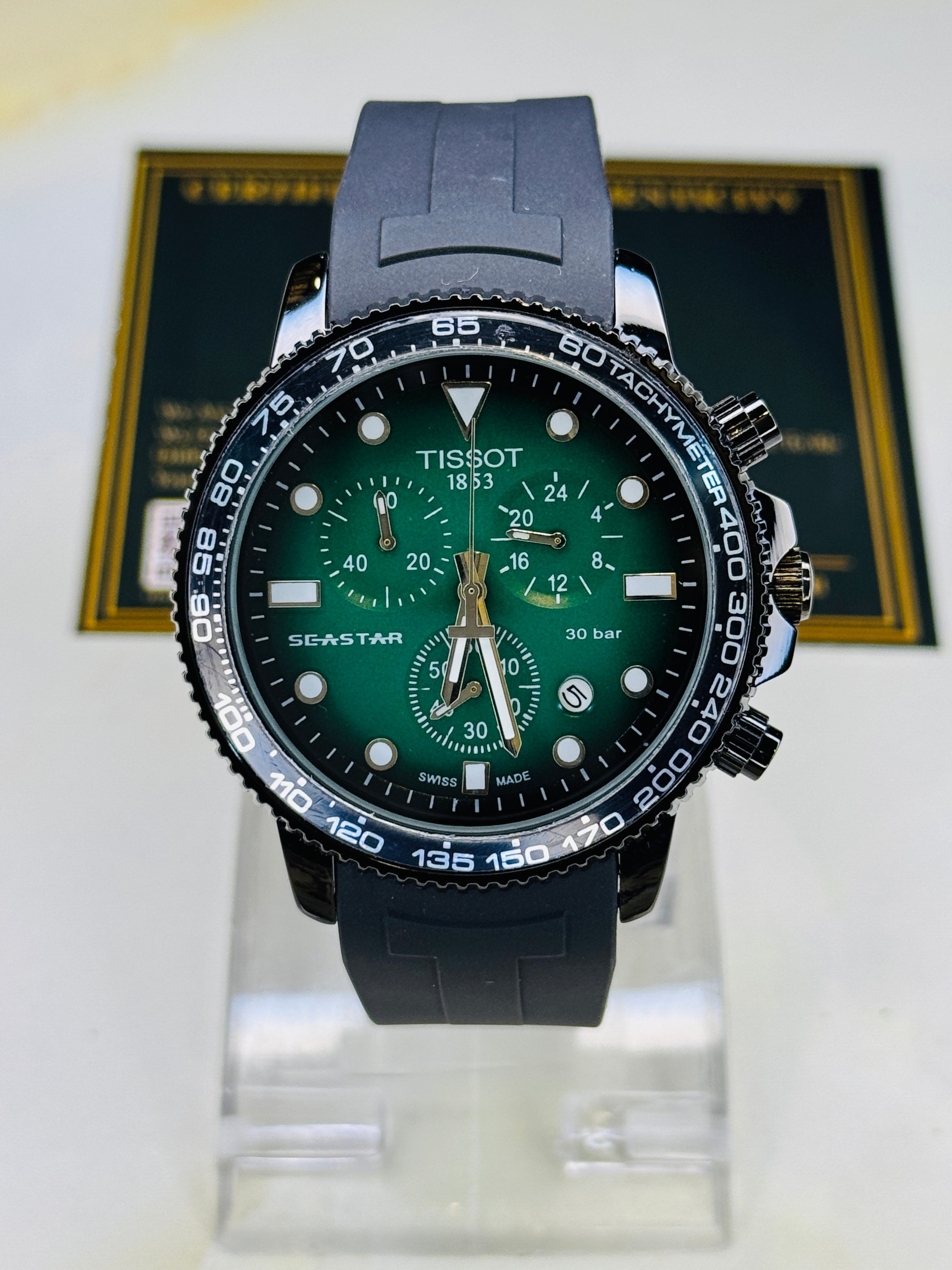 Black Emerald Tissot Sea Star Chronograph Watch