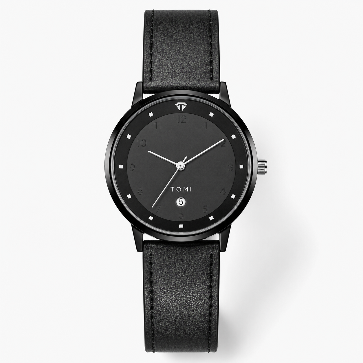 Tomi All Black Elegance Dial Watch
